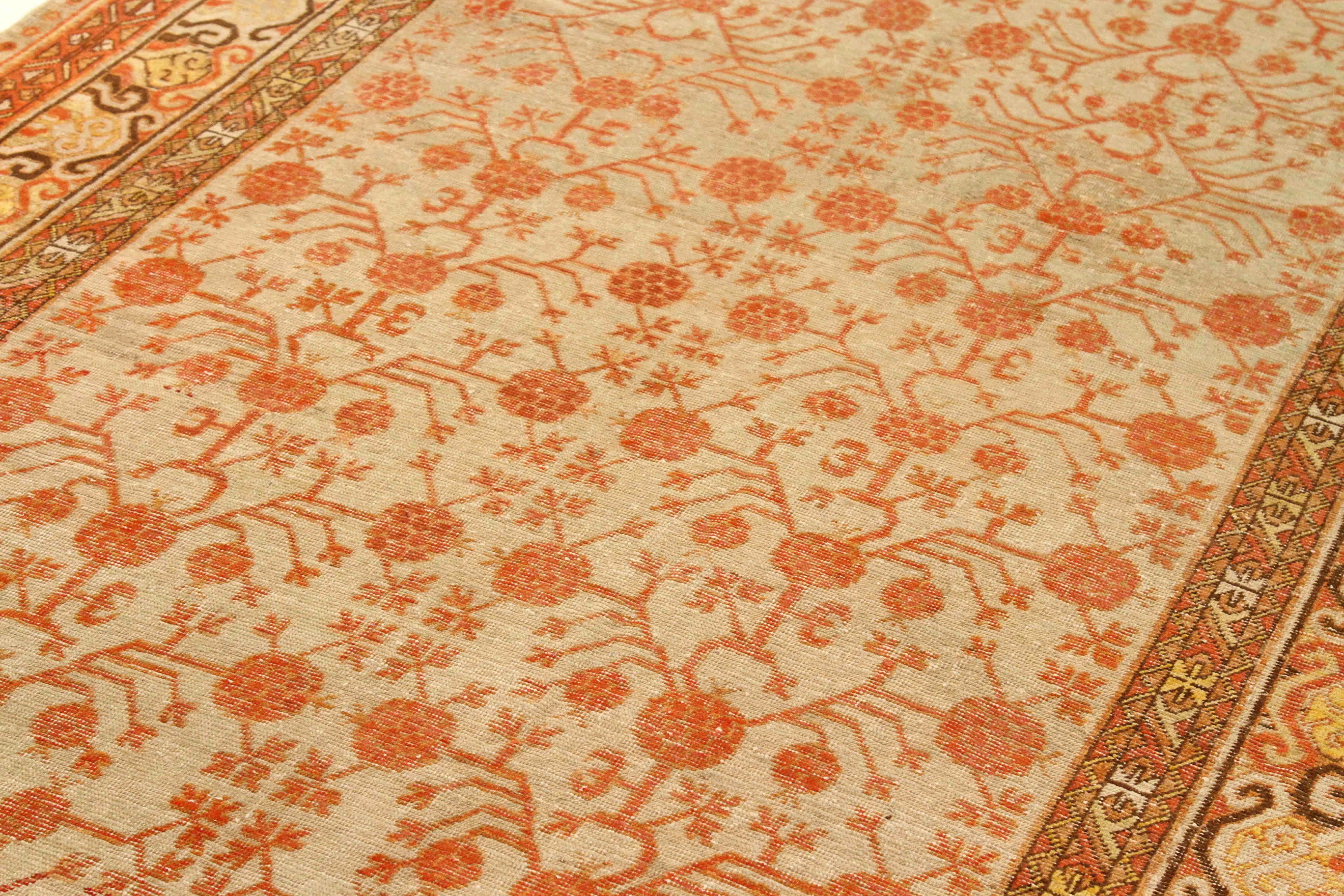 Thumbnail 4 for Antique Persian Khotan Transitional Rug 75589