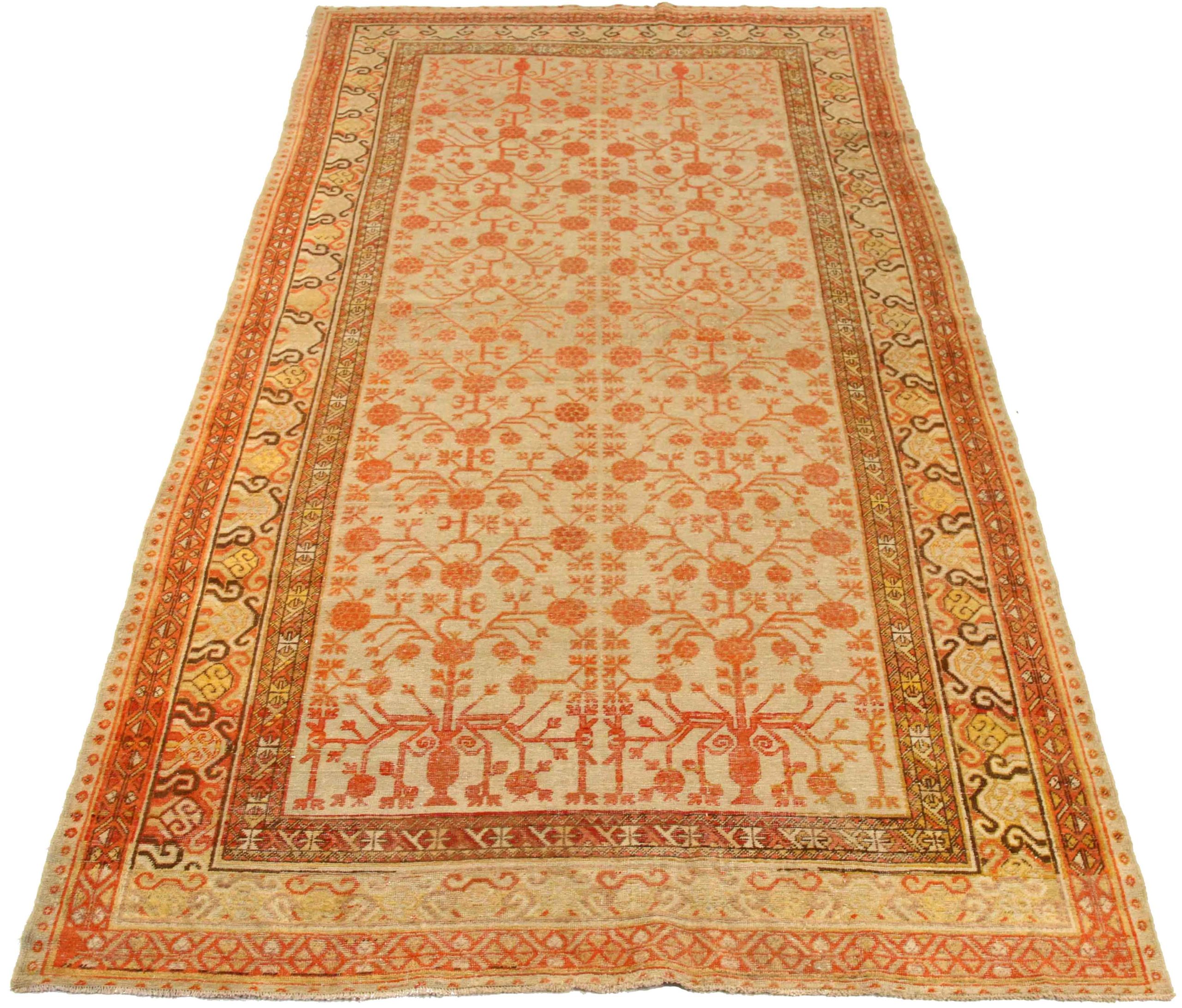 Thumbnail 6 for Antique Persian Khotan Transitional Rug 75589