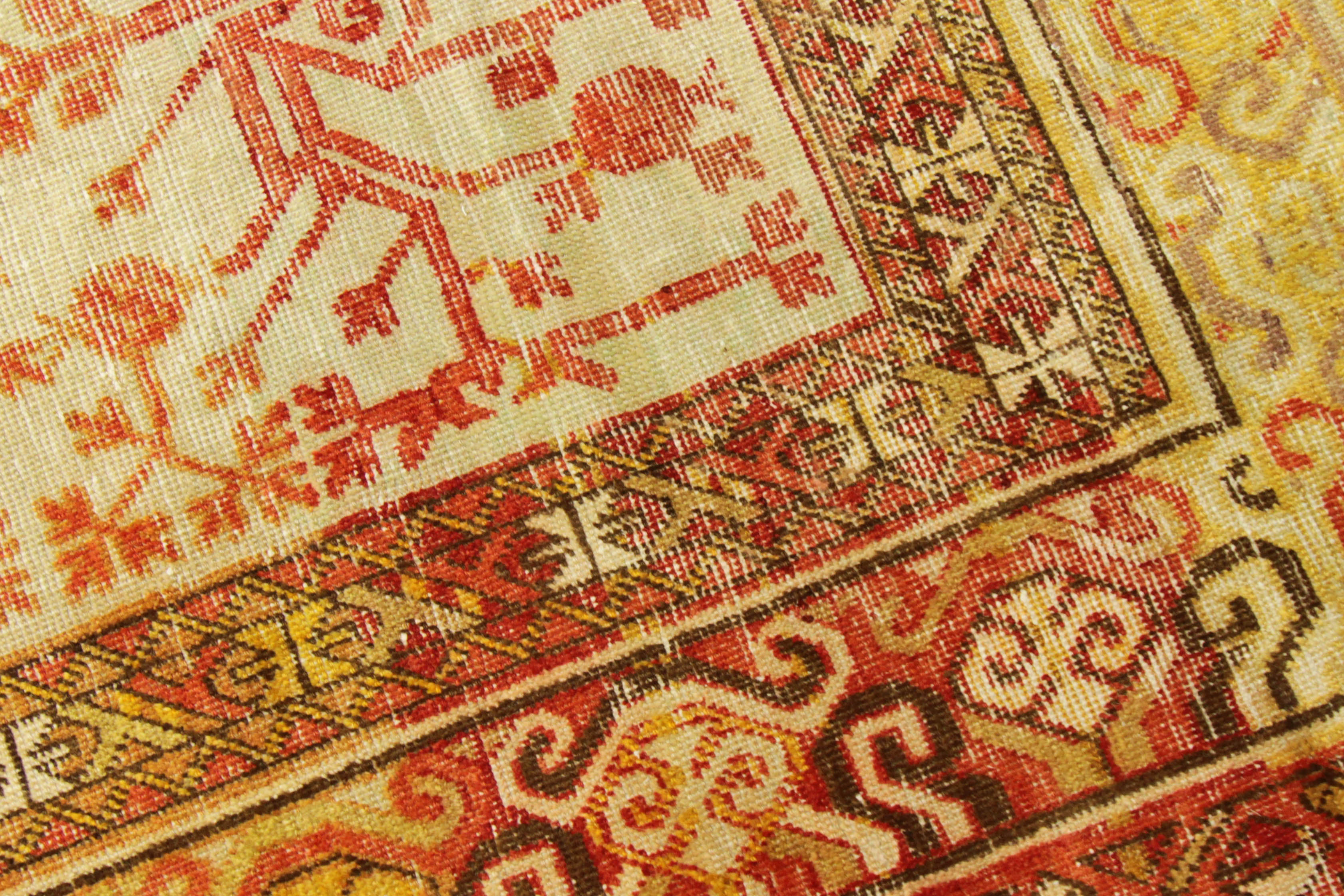 Thumbnail 3 for Antique Persian Khotan Transitional Rug 75589