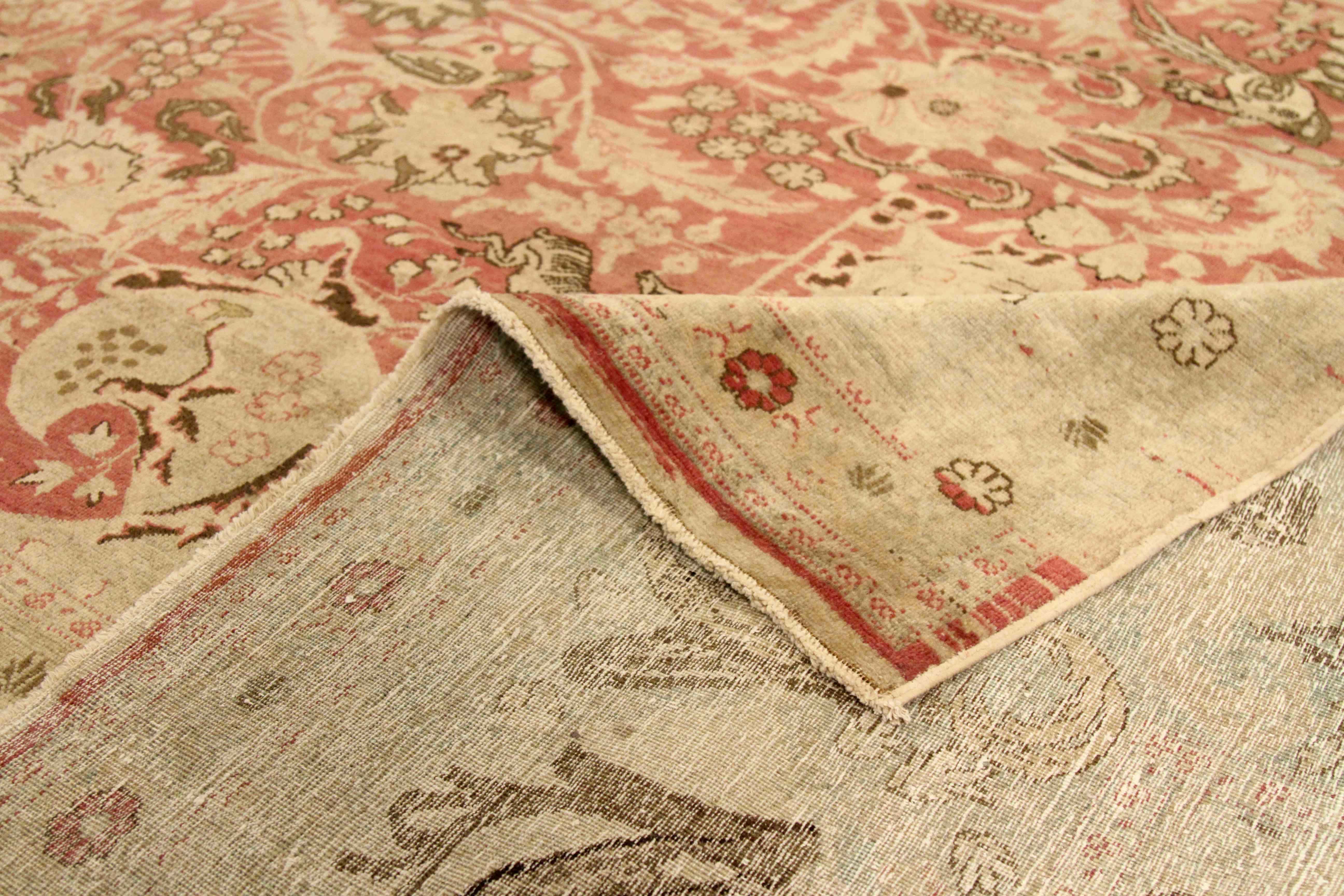 Thumbnail 2 for Antique Persian Tabriz Transitional Rug 75581