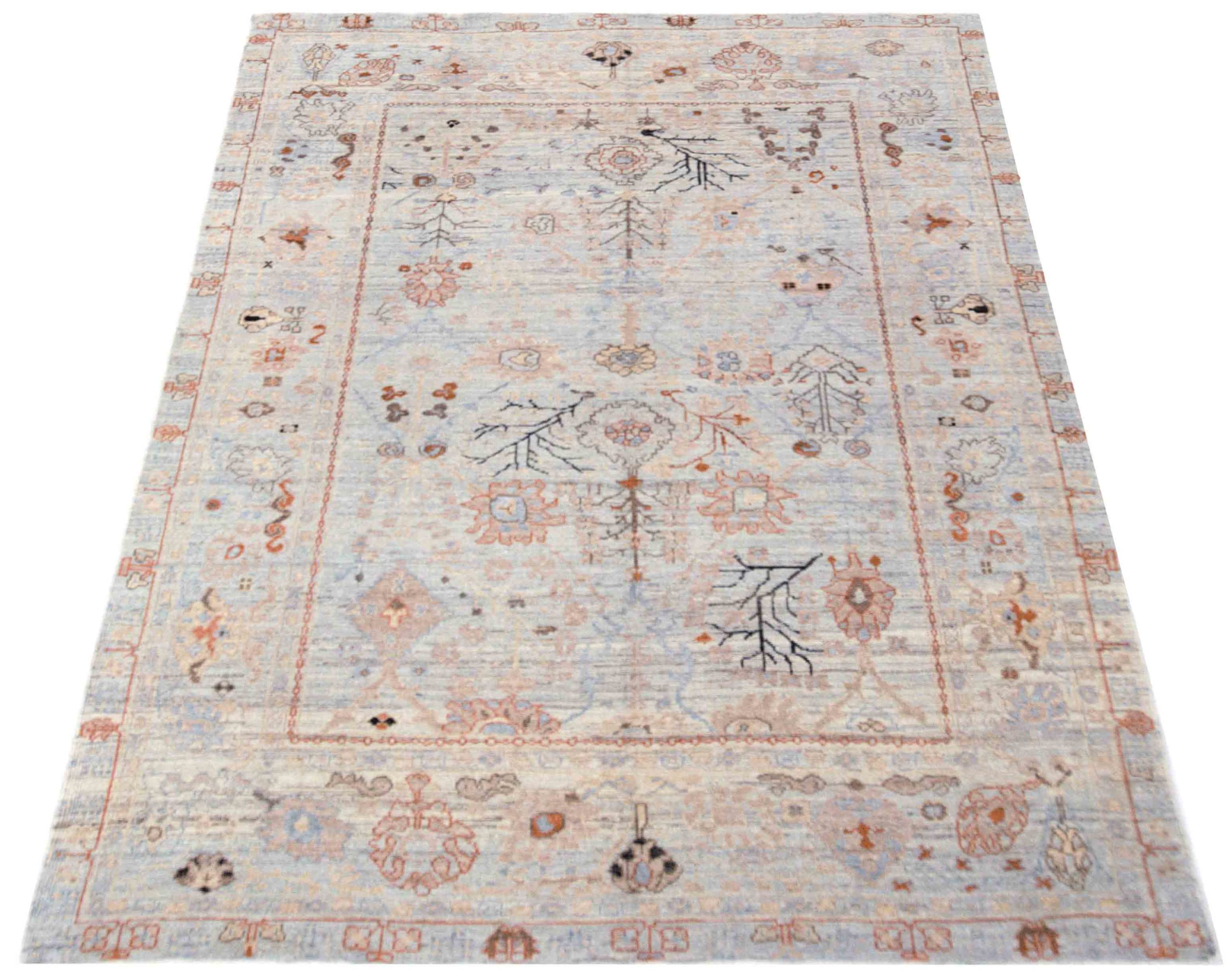 Thumbnail 8 for Persian Oushak Transitional Rug 88075