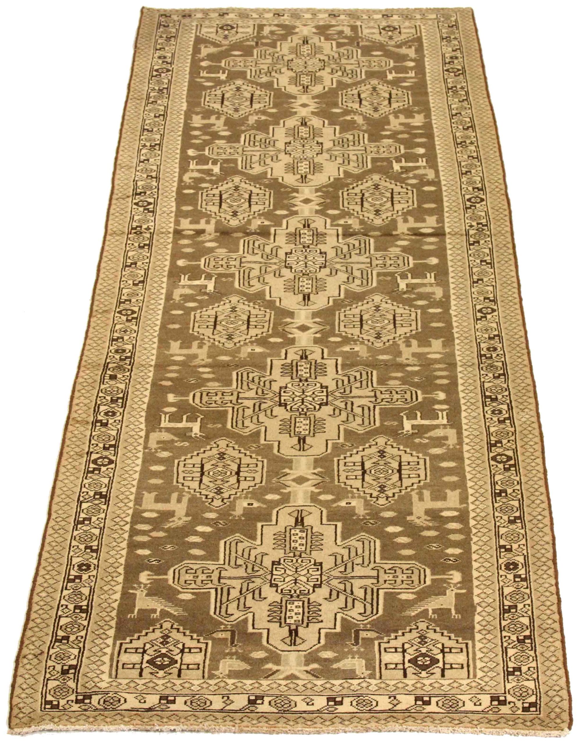 Thumbnail 3 for Antique Persian Saveh Traditional Rug 75620