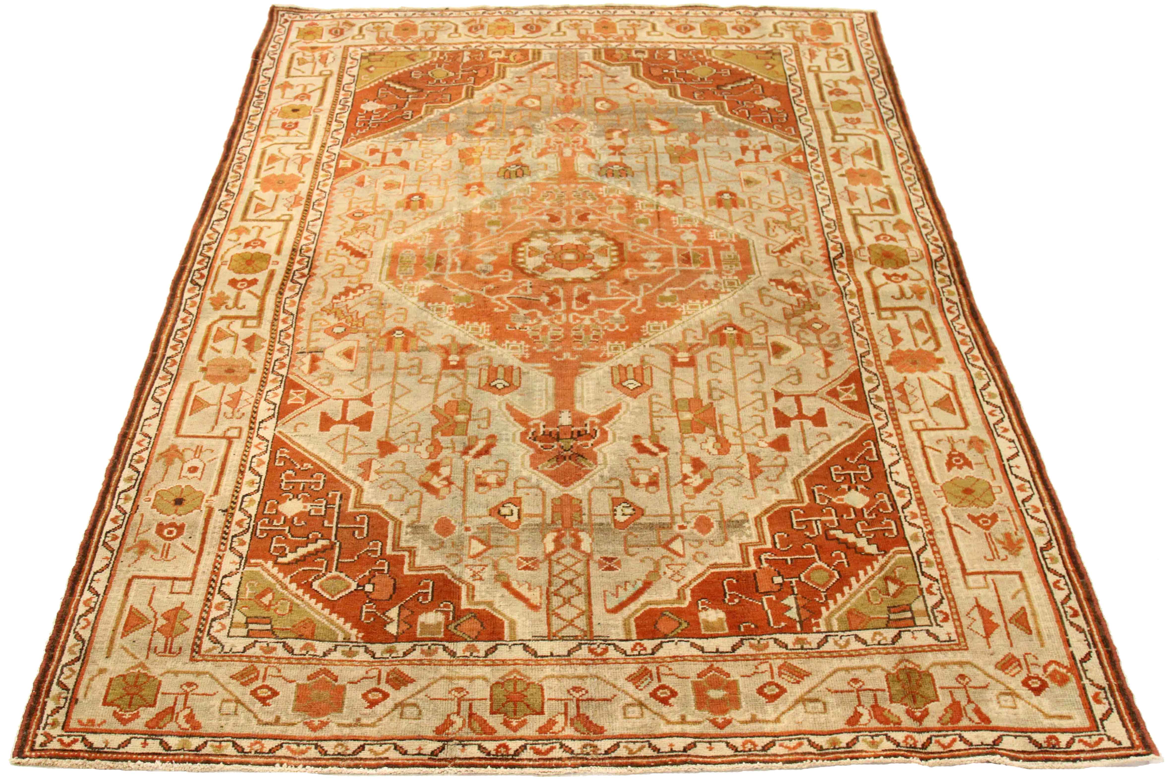 Thumbnail 4 for Antique Persian Malayer Traditional Rug 75630