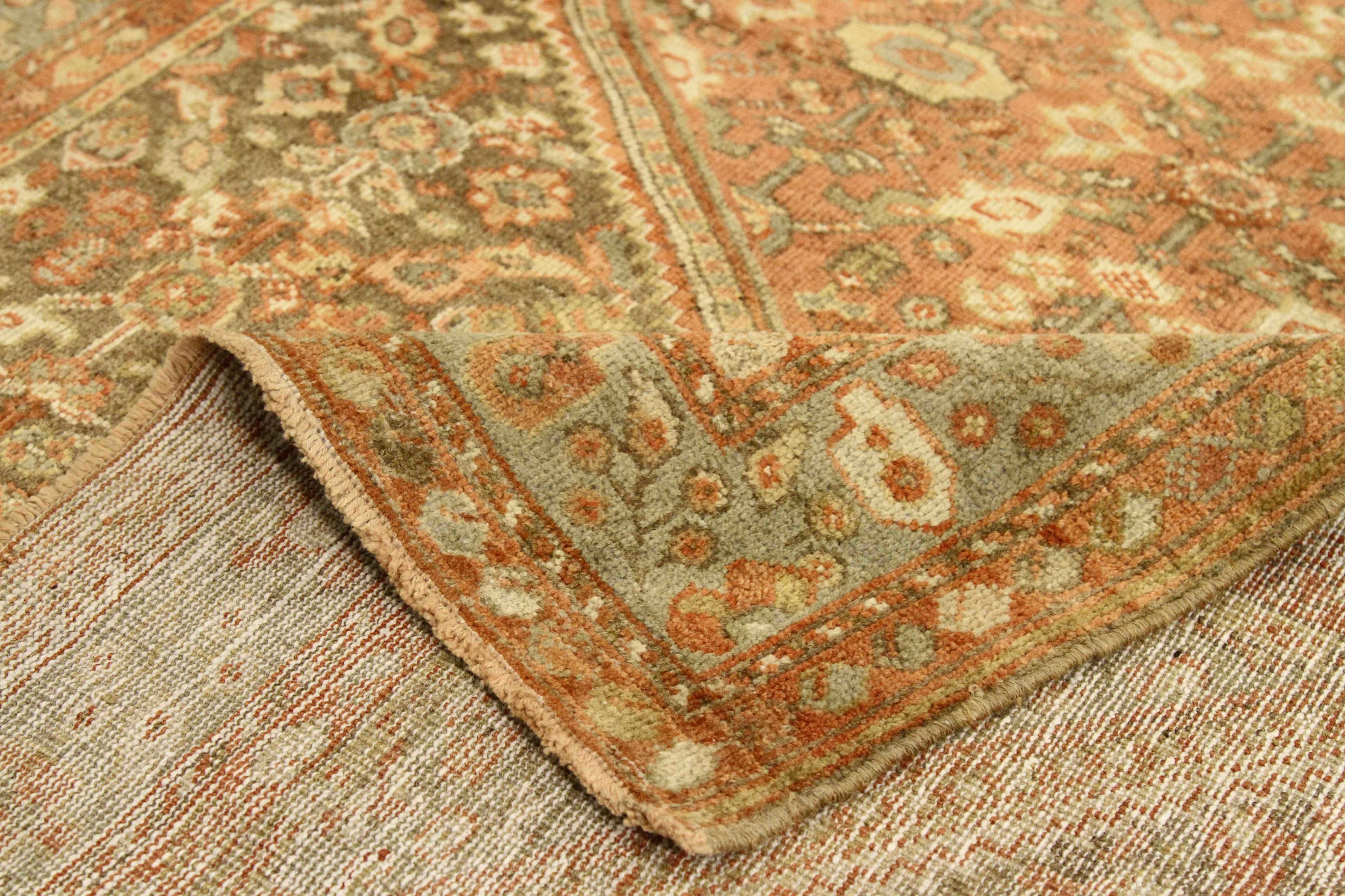 Thumbnail 2 for Antique Persian Meshkabad Transitional Rug 75667