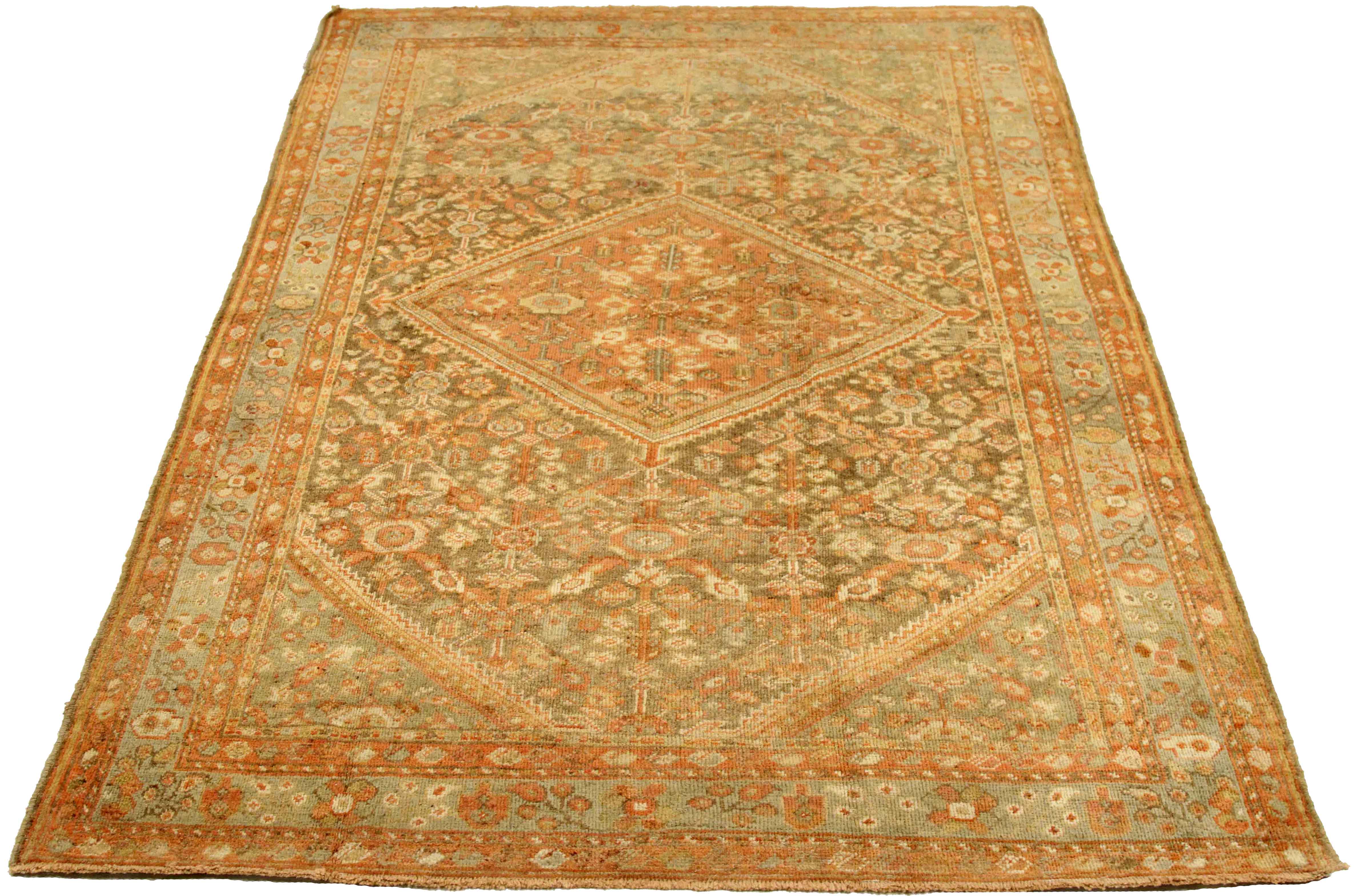Thumbnail 3 for Antique Persian Meshkabad Transitional Rug 75667