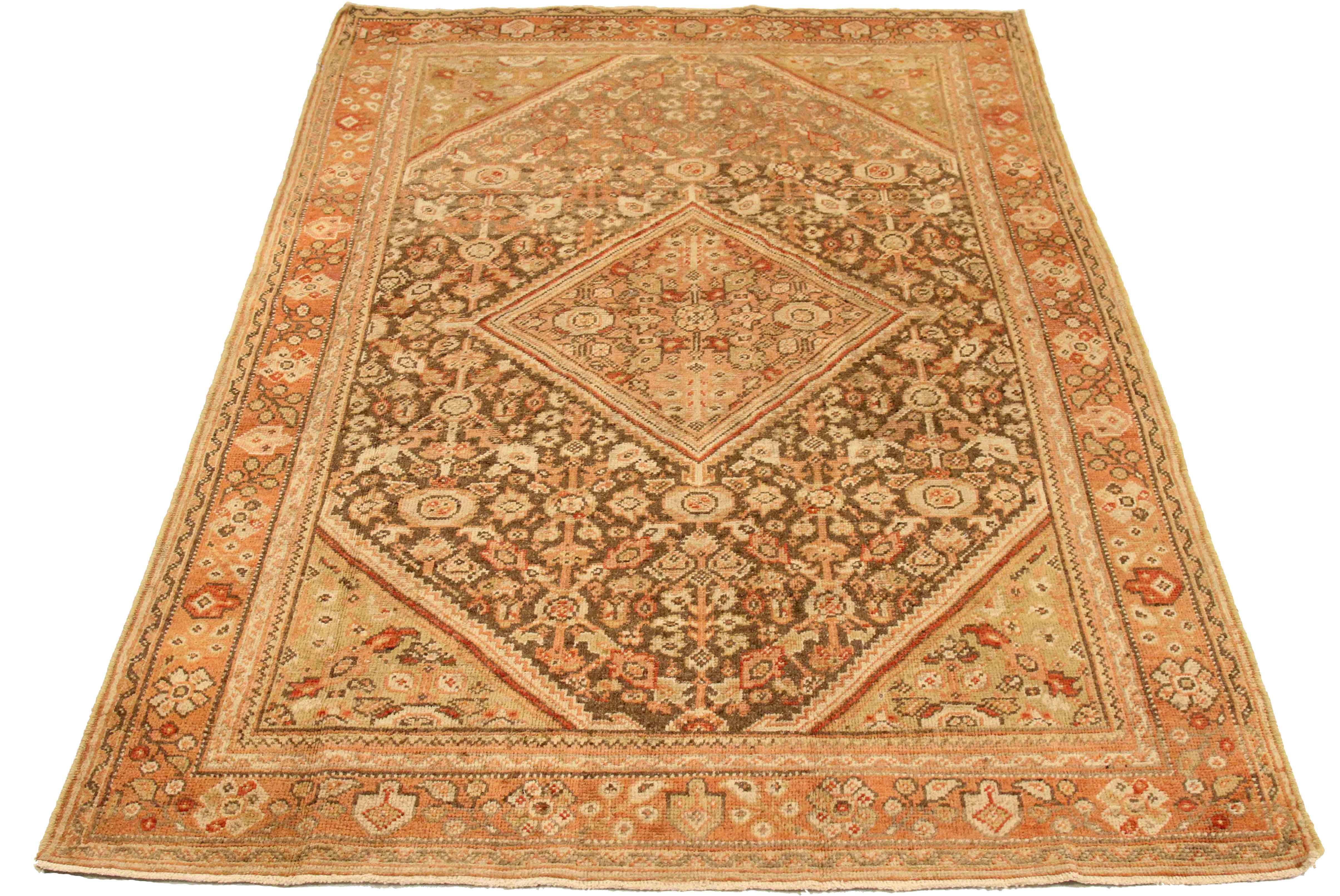 Thumbnail 2 for Antique Persian Meshkabad Traditional Rug 75668