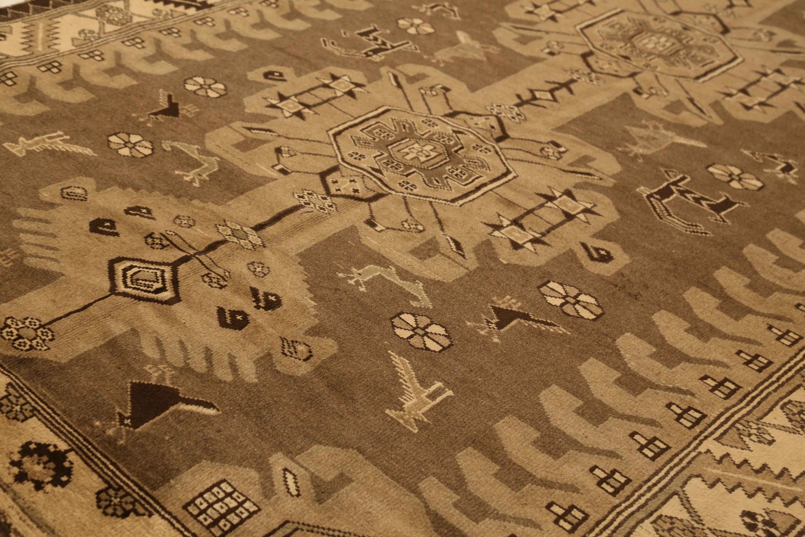 Thumbnail 13 for Antique Persian shahsavan Transitional Rug 51839