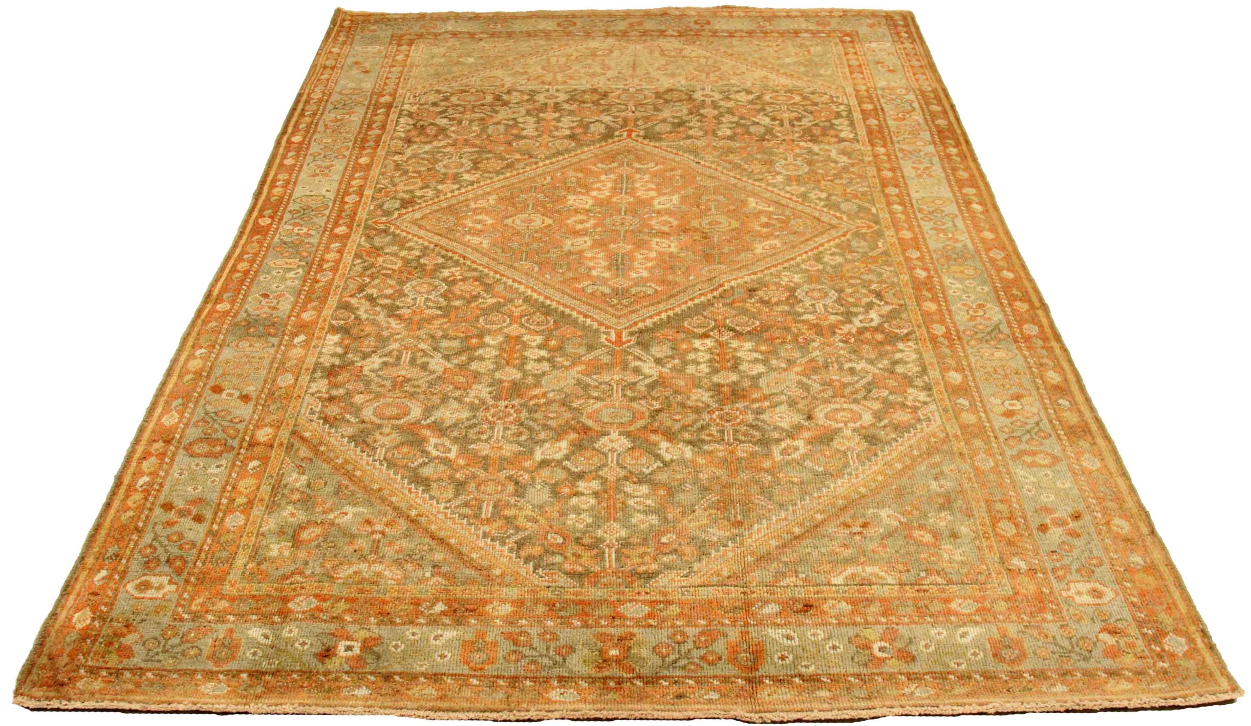 Thumbnail 4 for Antique Persian Meshkabad Transitional Rug 75663
