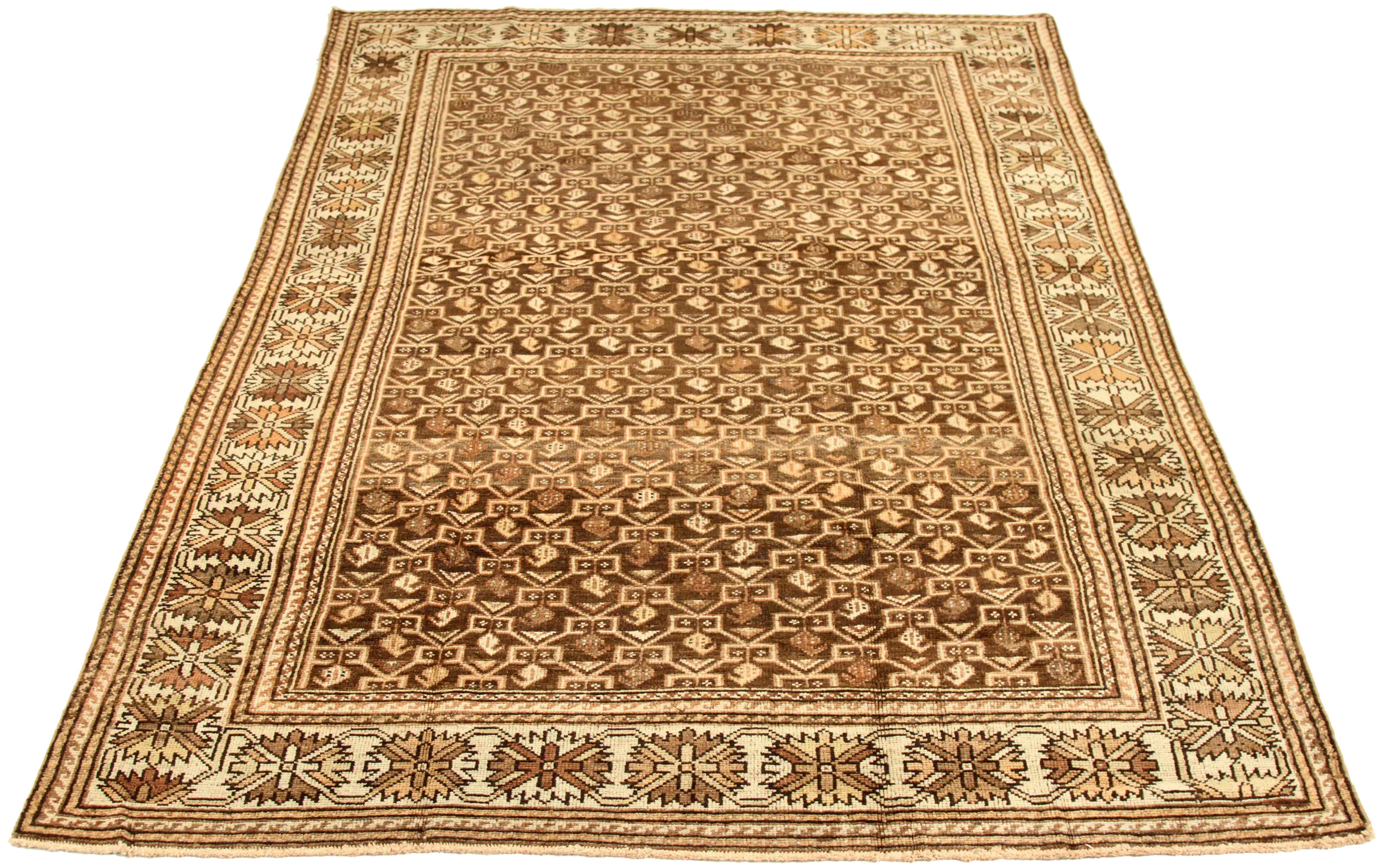 Thumbnail 4 for Antique Persian Bakhtiar Traditional Rug 75656