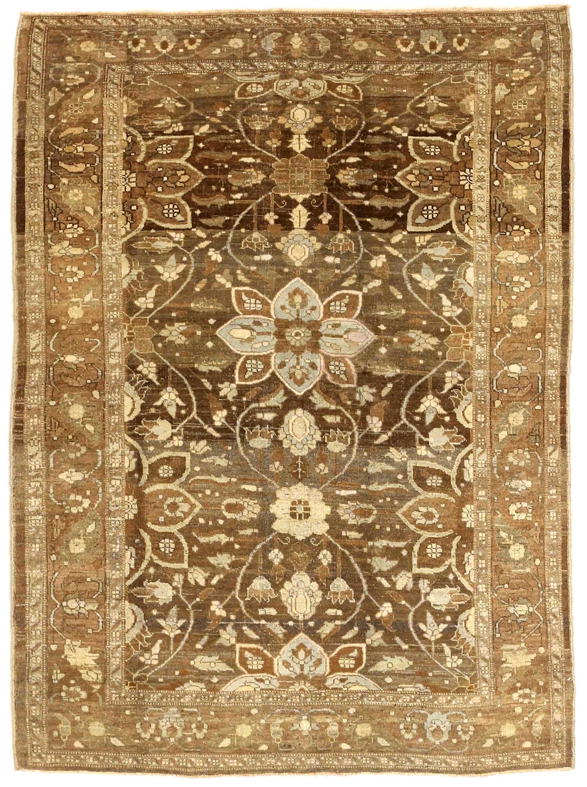 Thumbnail 4 for Antique Persian Heriz Traditional Rug 75693