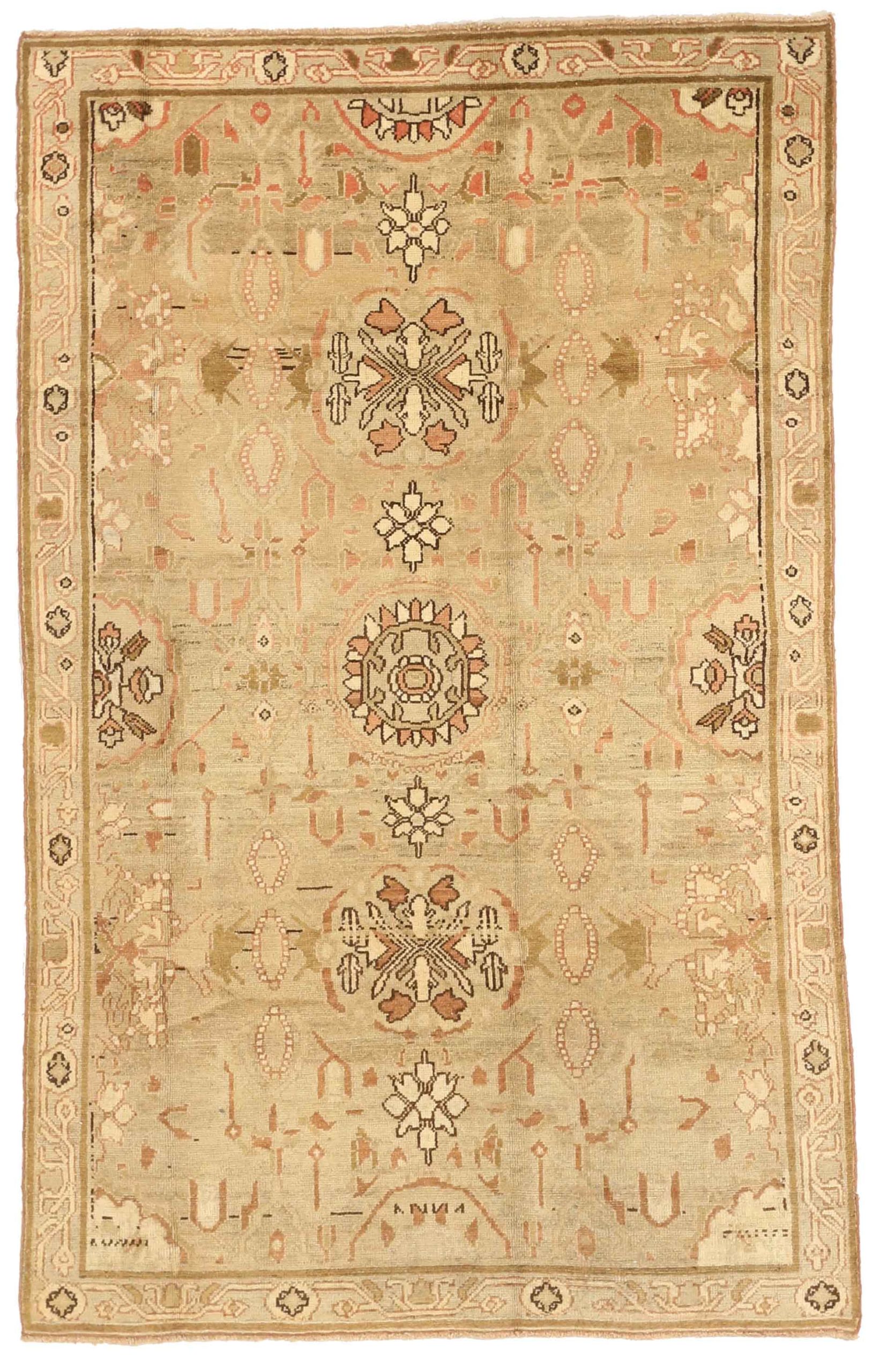 Thumbnail 3 for Antique Persian Malayer Traditional Rug 75694