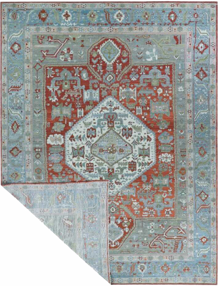 Thumbnail 3 for Turkey Oushak Tribal Rug 91730