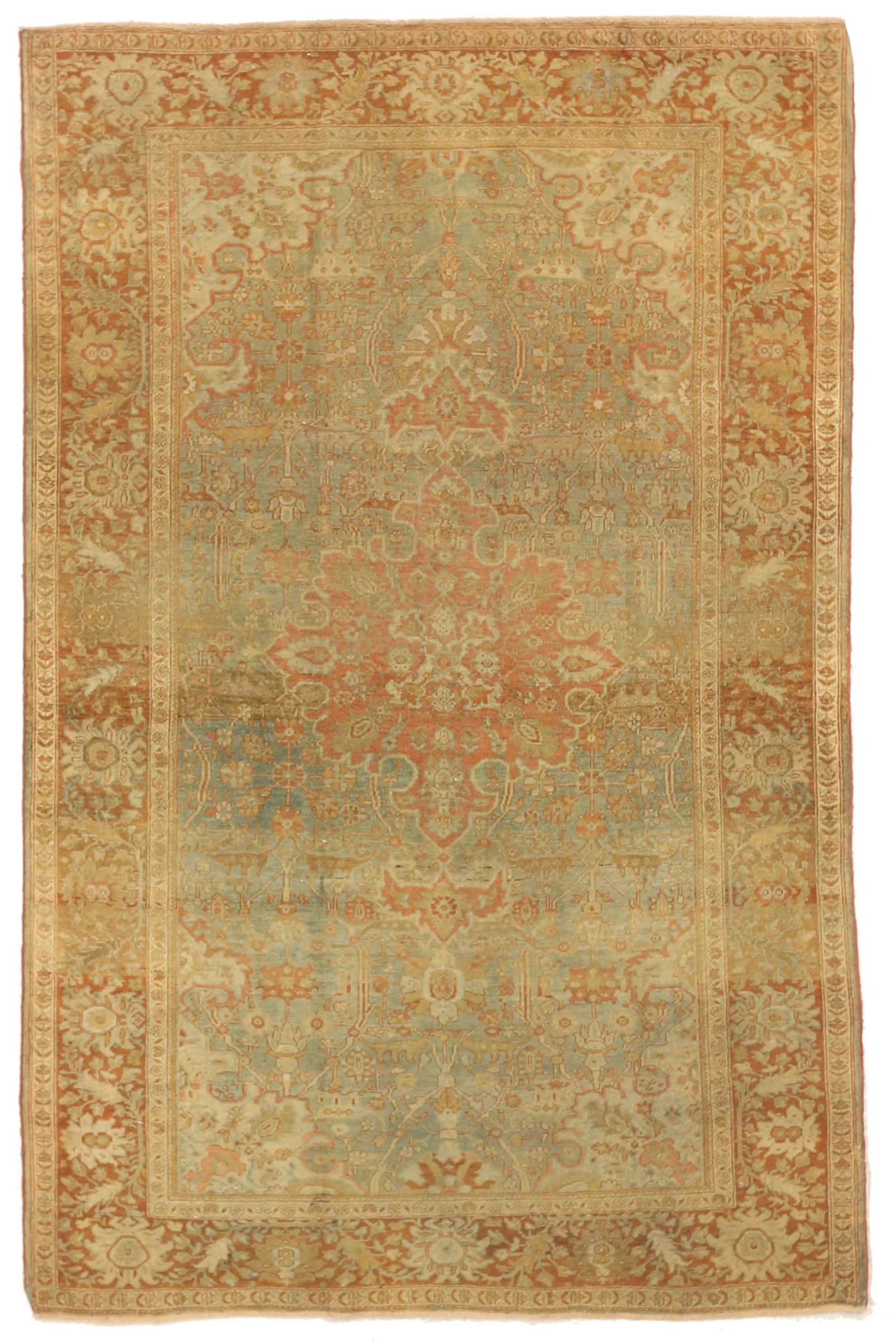 Thumbnail 3 for Antique Persian Farahan Traditional Rug 75682