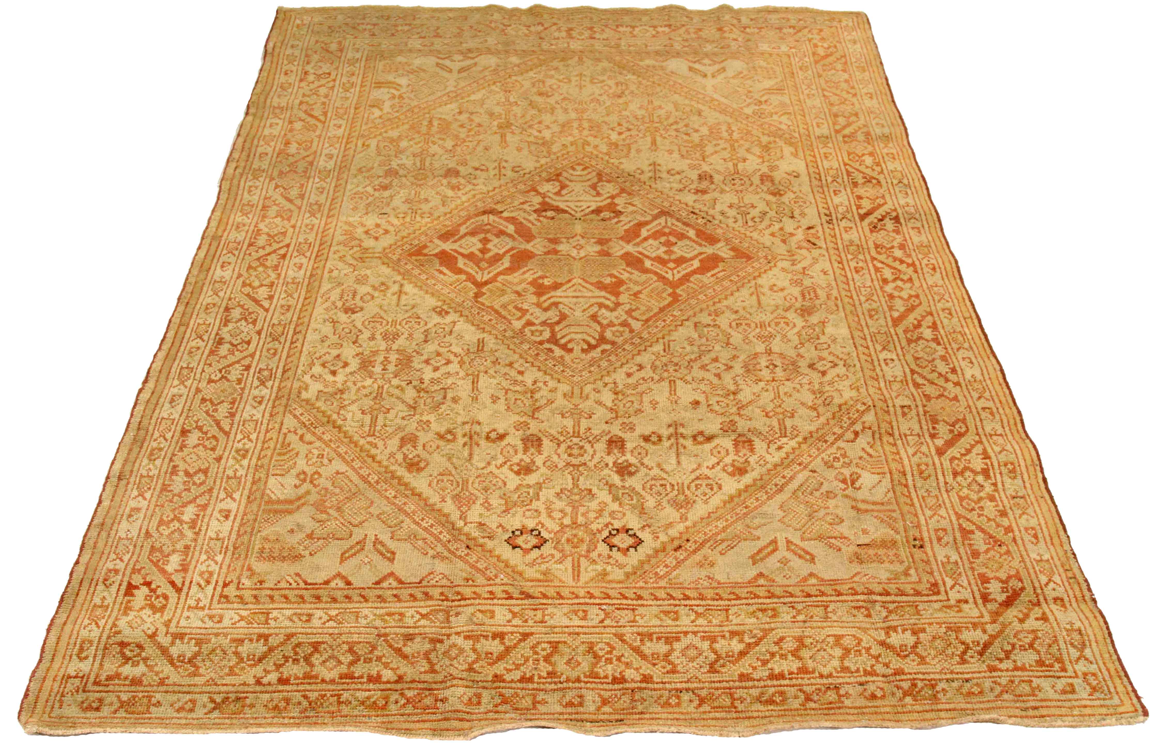 Thumbnail 4 for Antique Persian Meshkabad Traditional Rug 75684