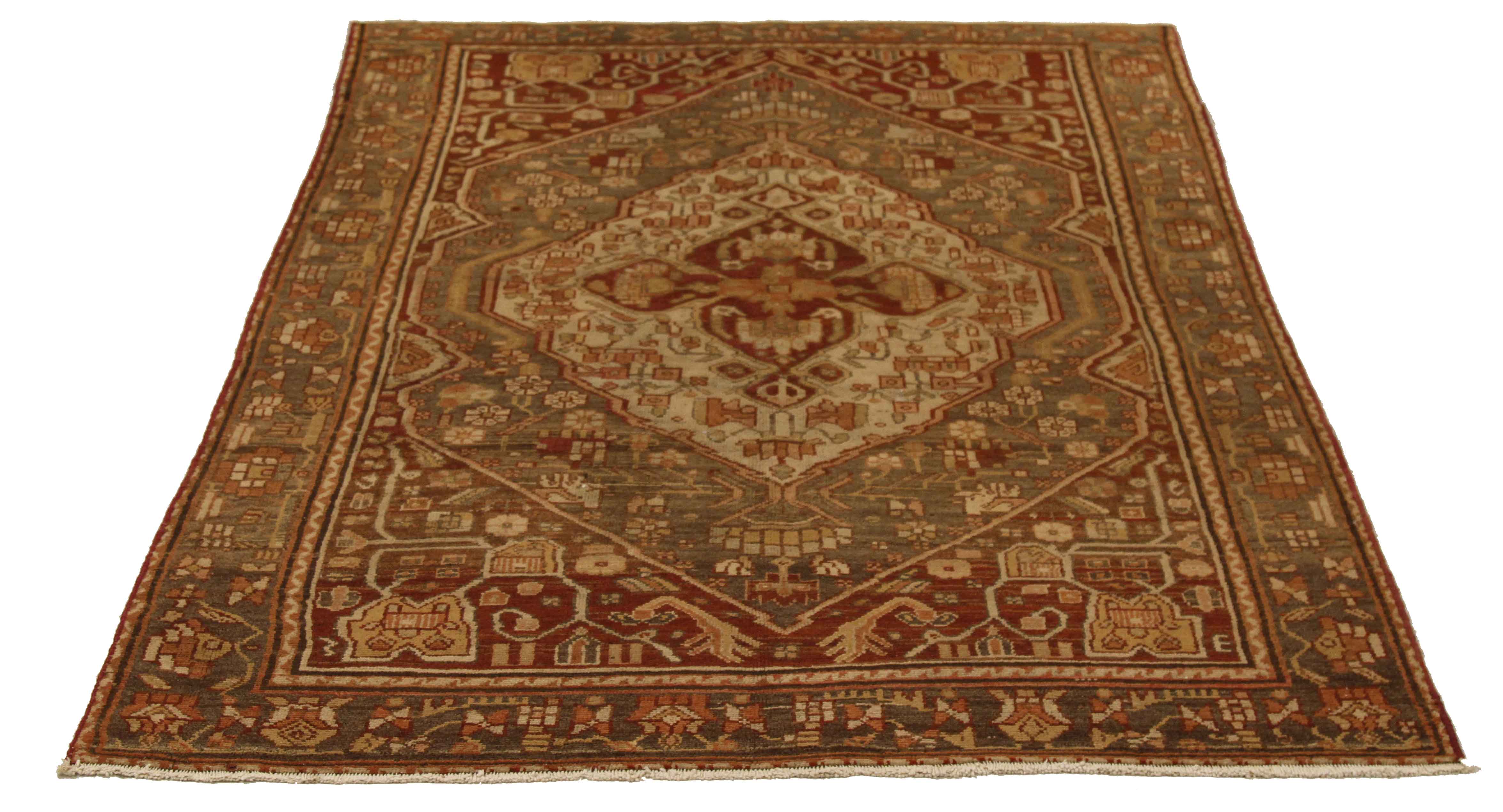Thumbnail 14 for Antique Persian Malayer Transitional Rug 51852