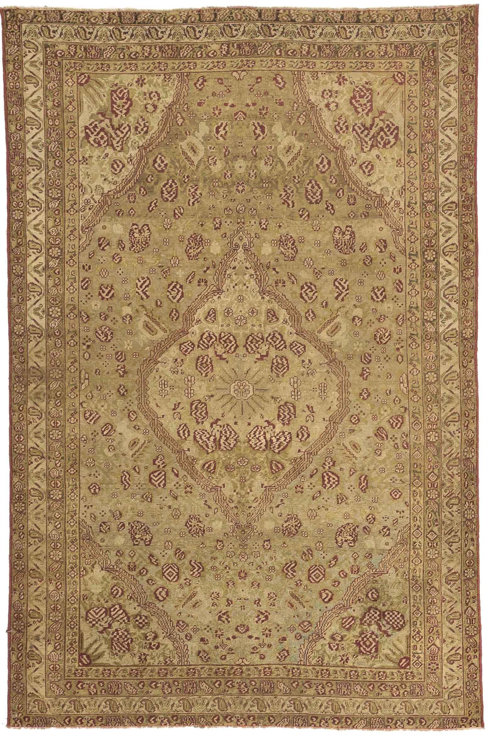 Thumbnail 4 for Antique Persian Transitional Rug 51855