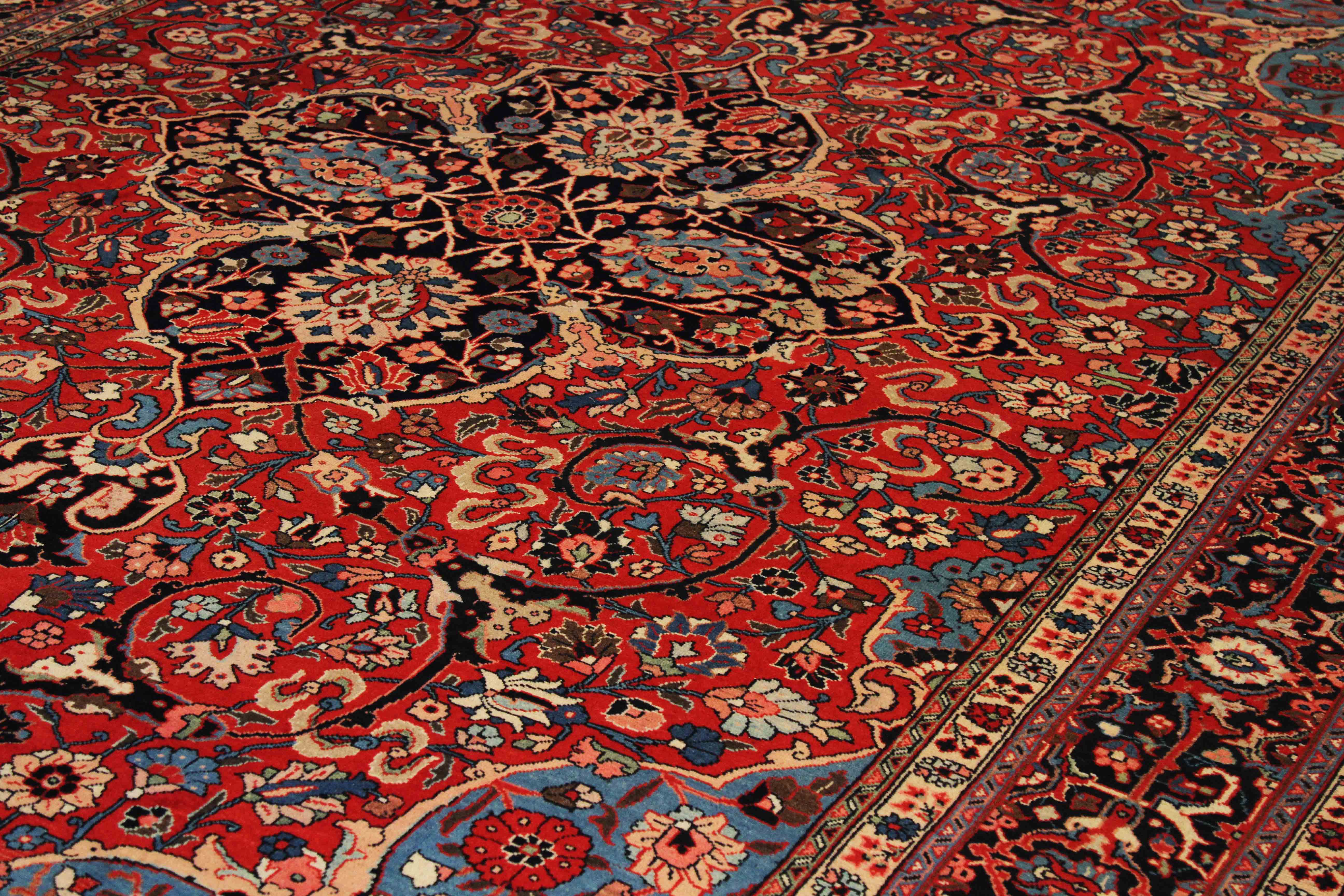 Thumbnail 2 for Antique Persian Meshkabad Traditional Rug 69907