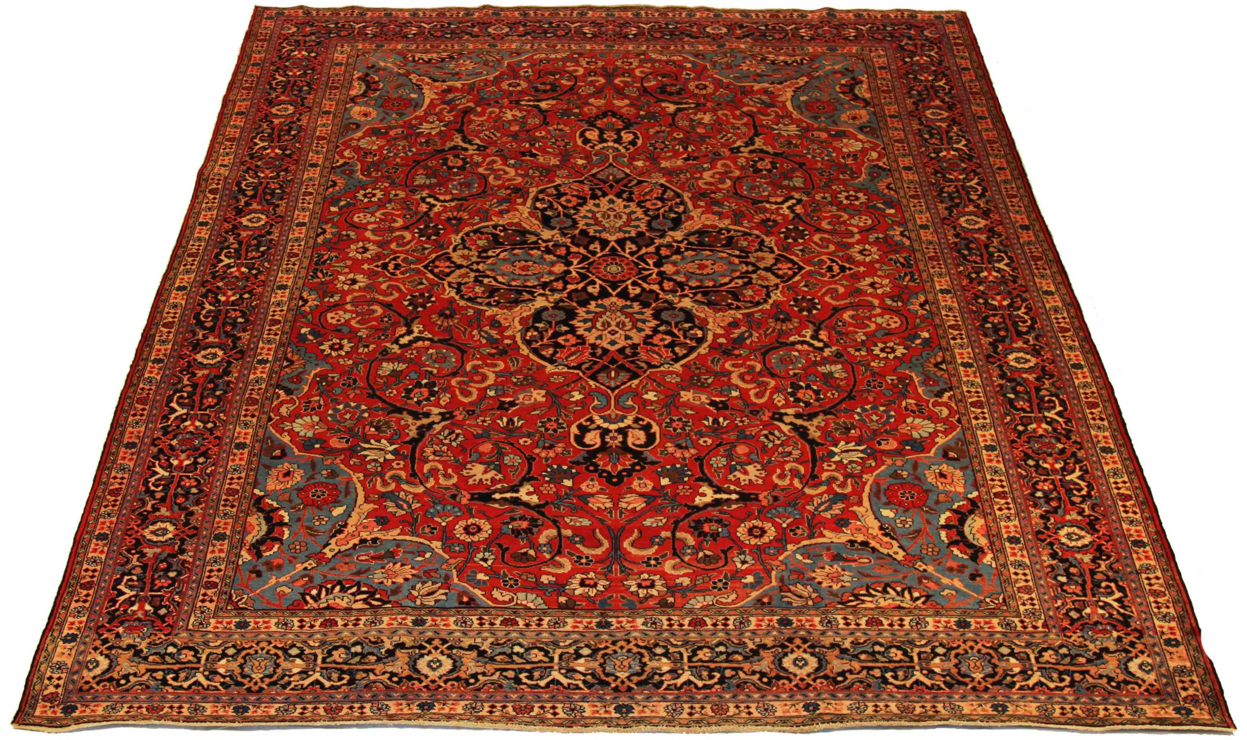 Thumbnail 4 for Antique Persian Meshkabad Traditional Rug 69907