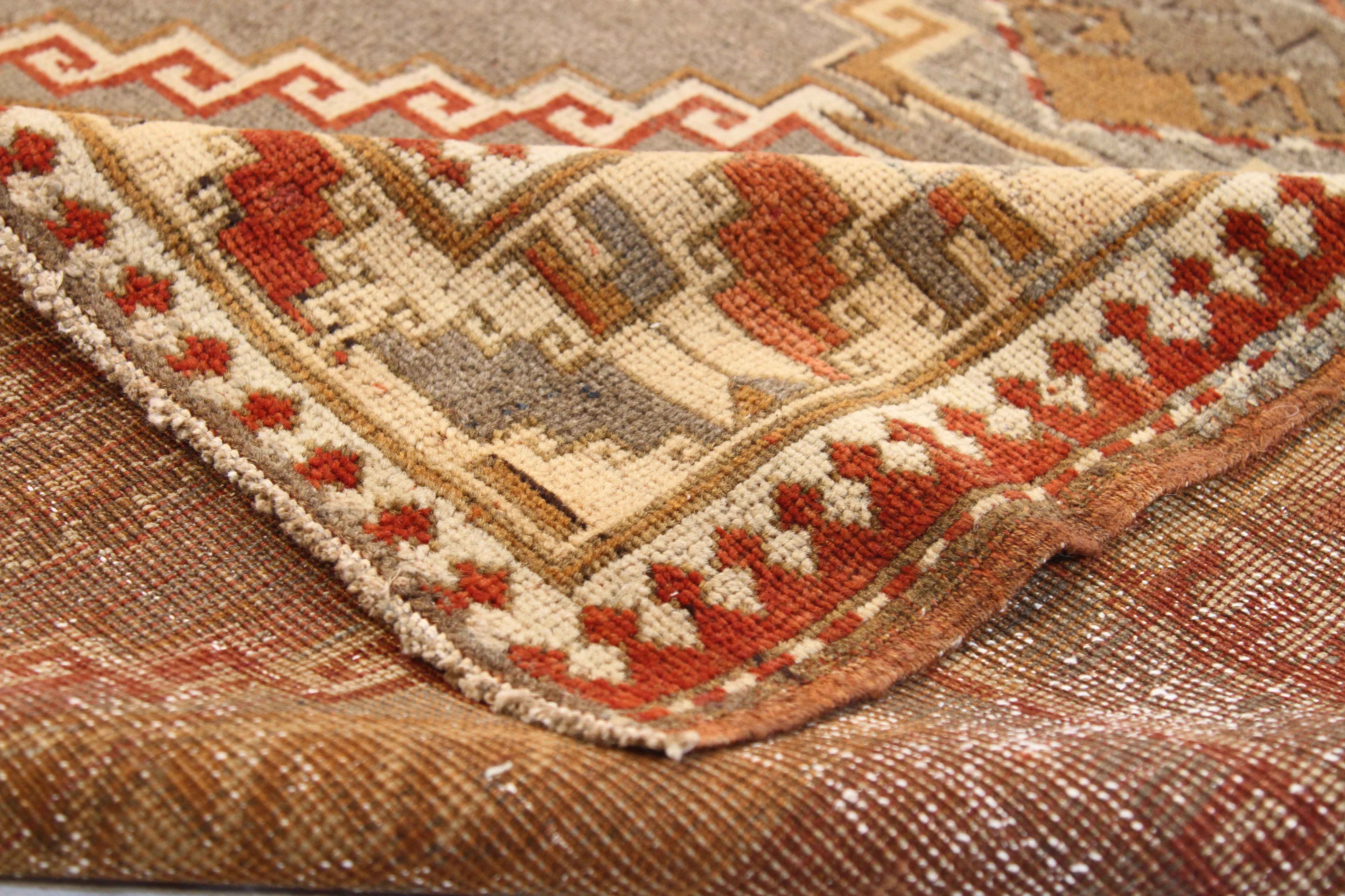 Thumbnail 6 for Antique Persian Kazakhstan Transitional Rug 51893