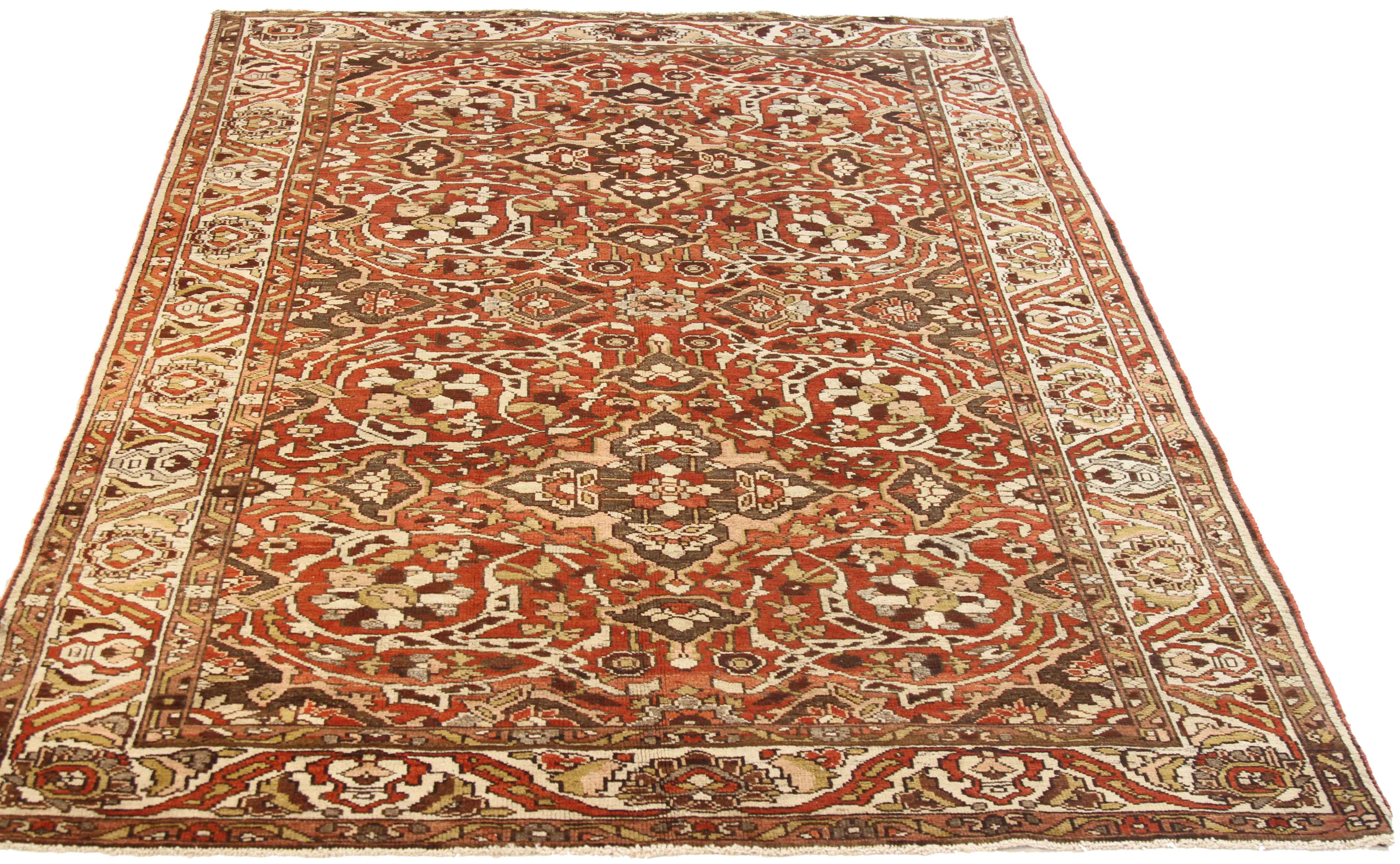 Thumbnail 5 for Antique Persian Bakhtiar Traditional Rug 51869