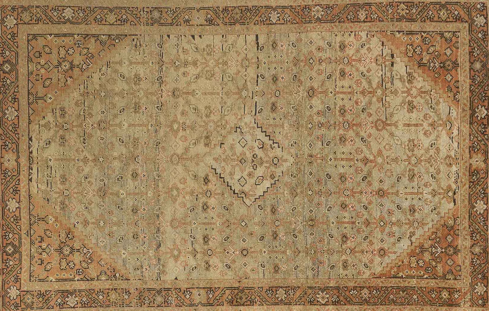Thumbnail 4 for Antique Persian Meshkabad Transitional Rug 51874
