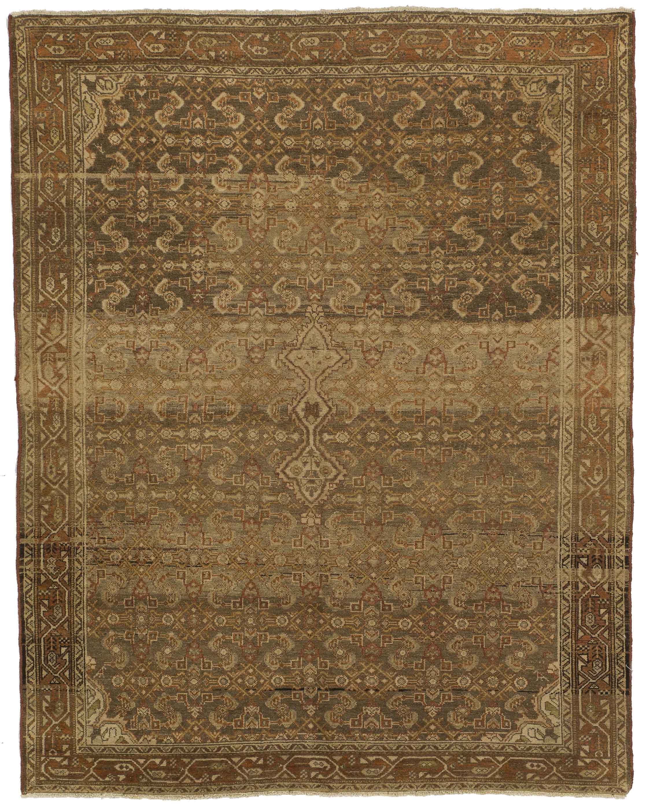 Thumbnail 11 for Antique Persian Malayer Transitional Rug 51902