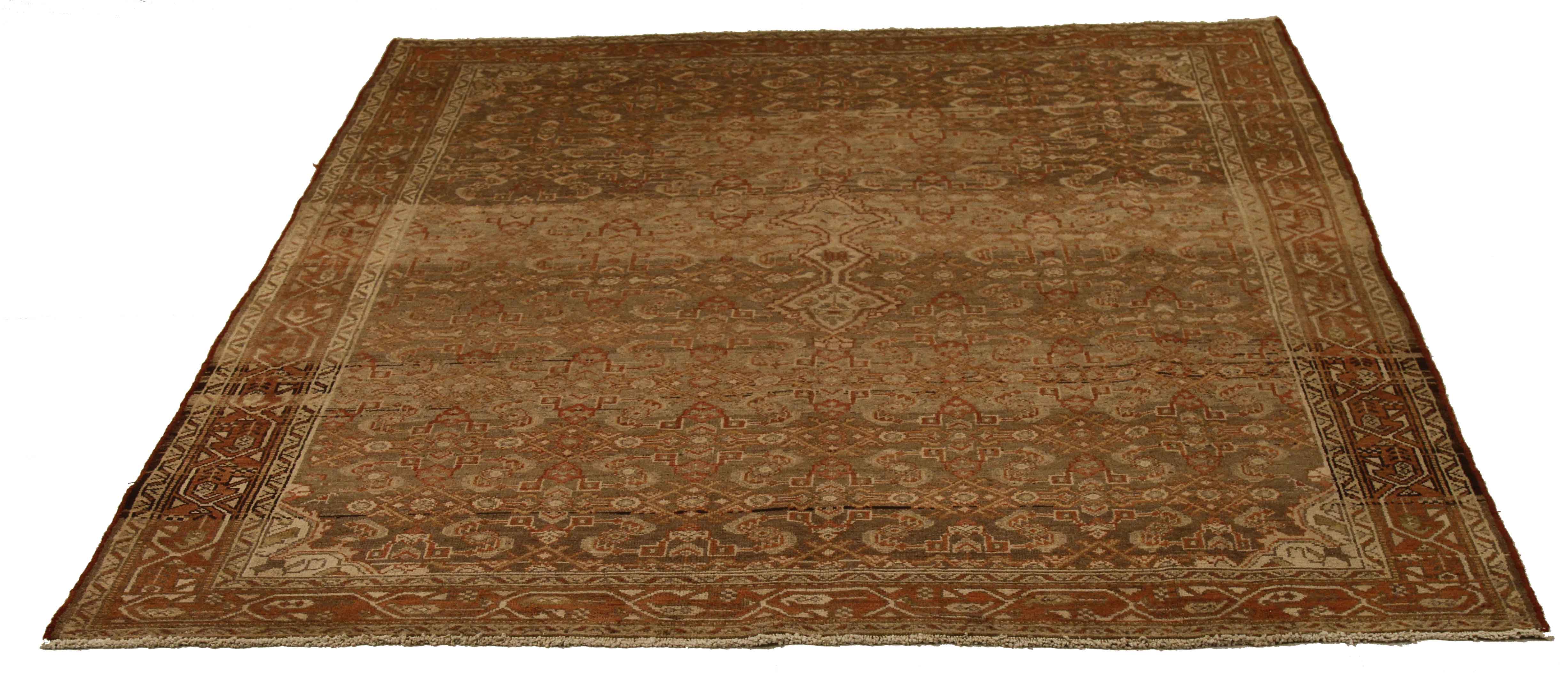 Thumbnail 12 for Antique Persian Malayer Transitional Rug 51902