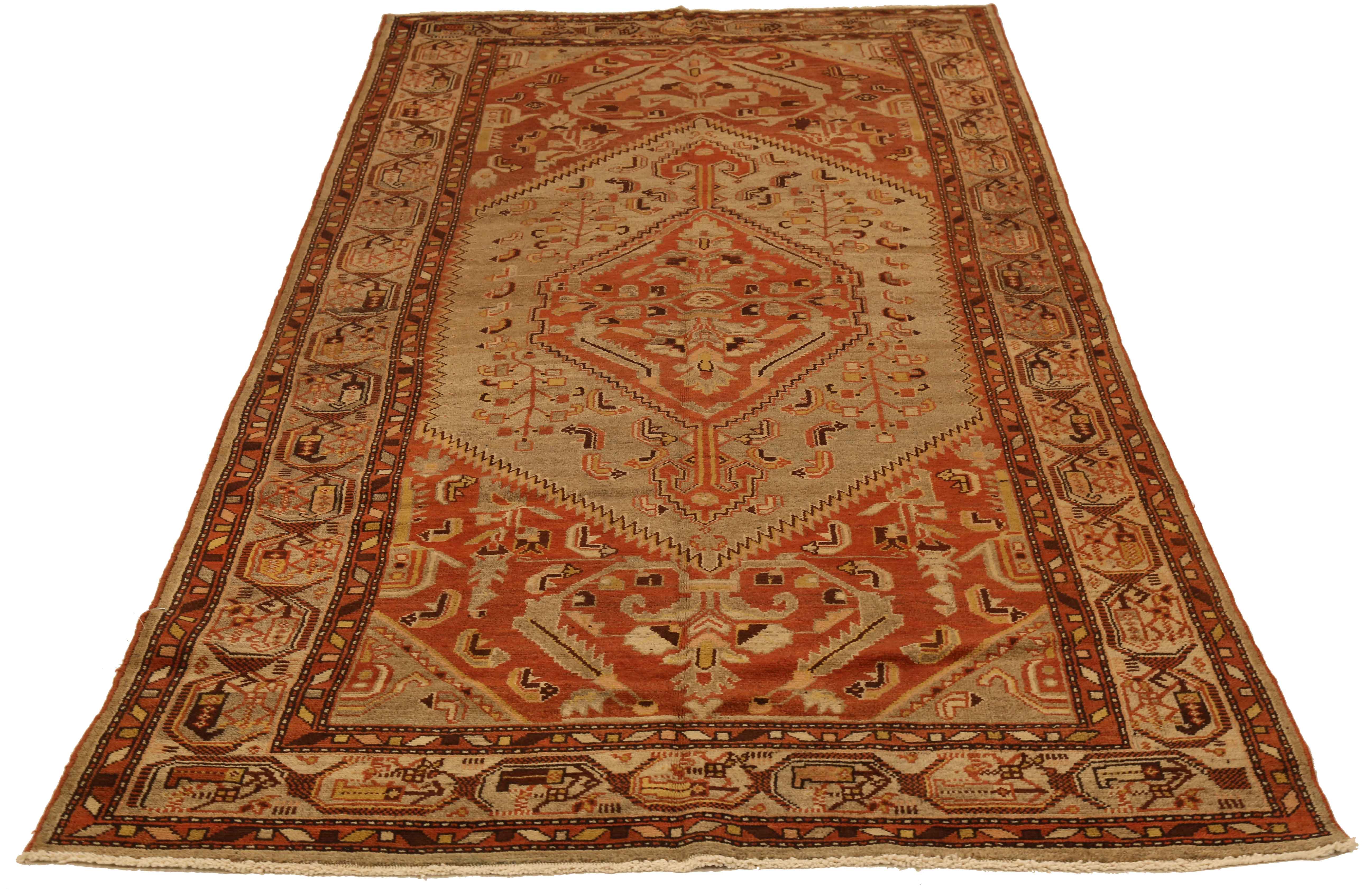 Thumbnail 5 for Antique Persian Transitional Rug 51942
