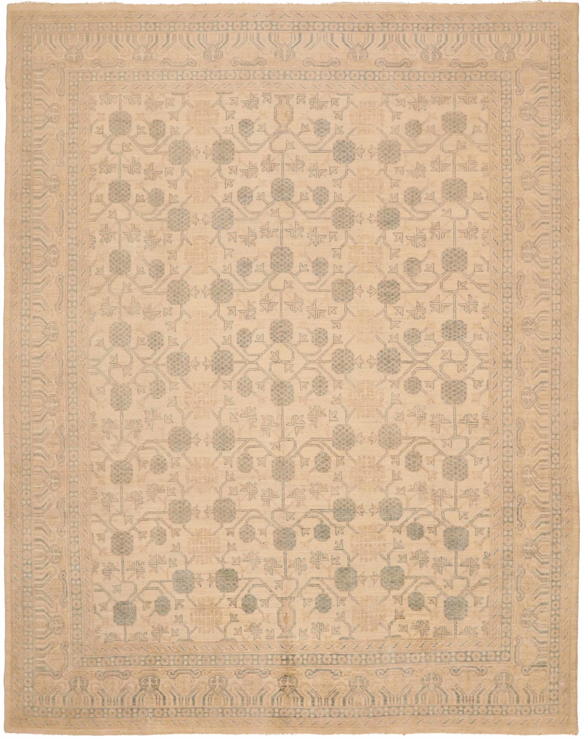 Thumbnail 8 for Afghanistan Tabriz Tribal Rug 91924