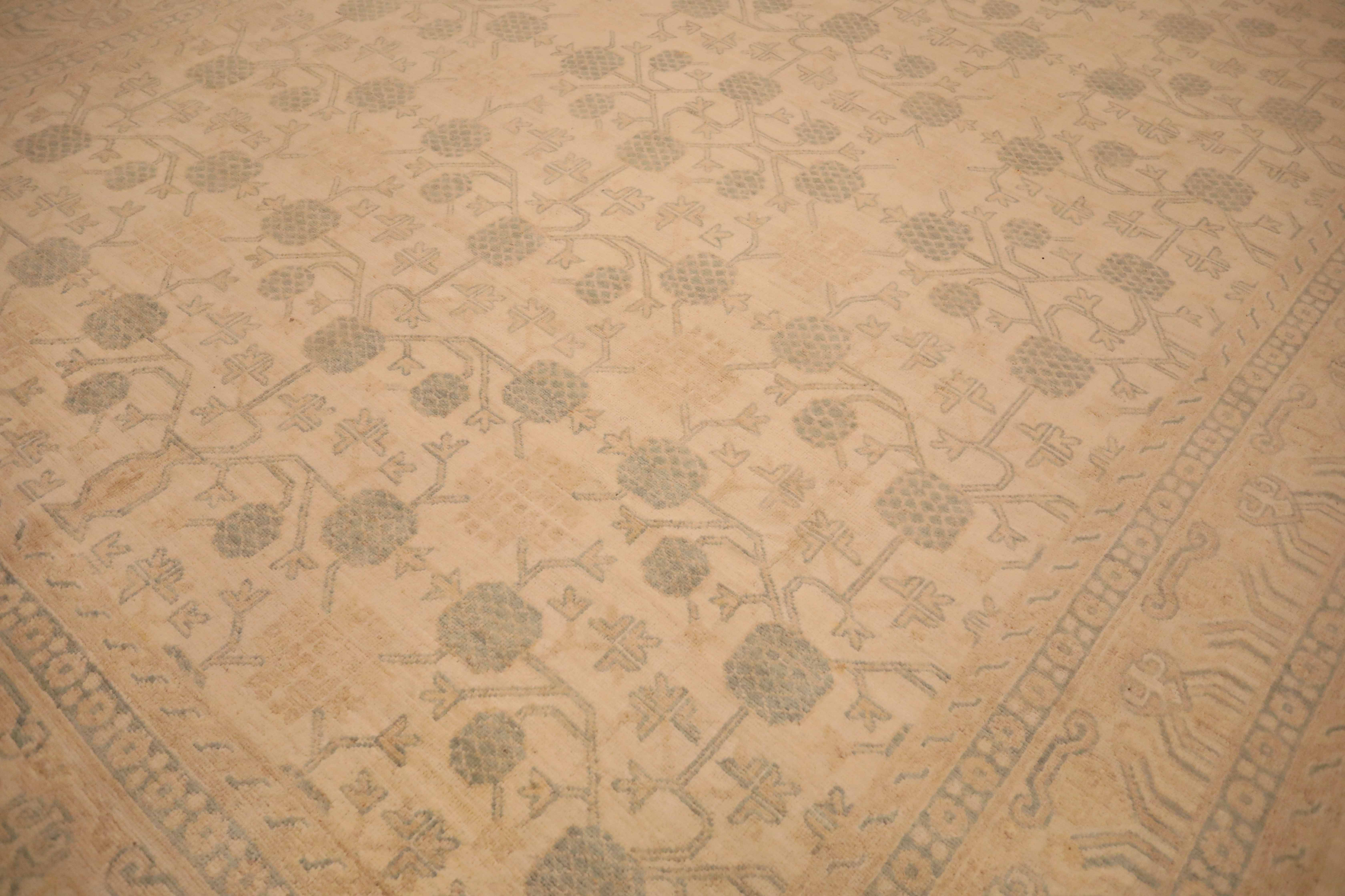 Thumbnail 6 for Afghanistan Tabriz Tribal Rug 91924