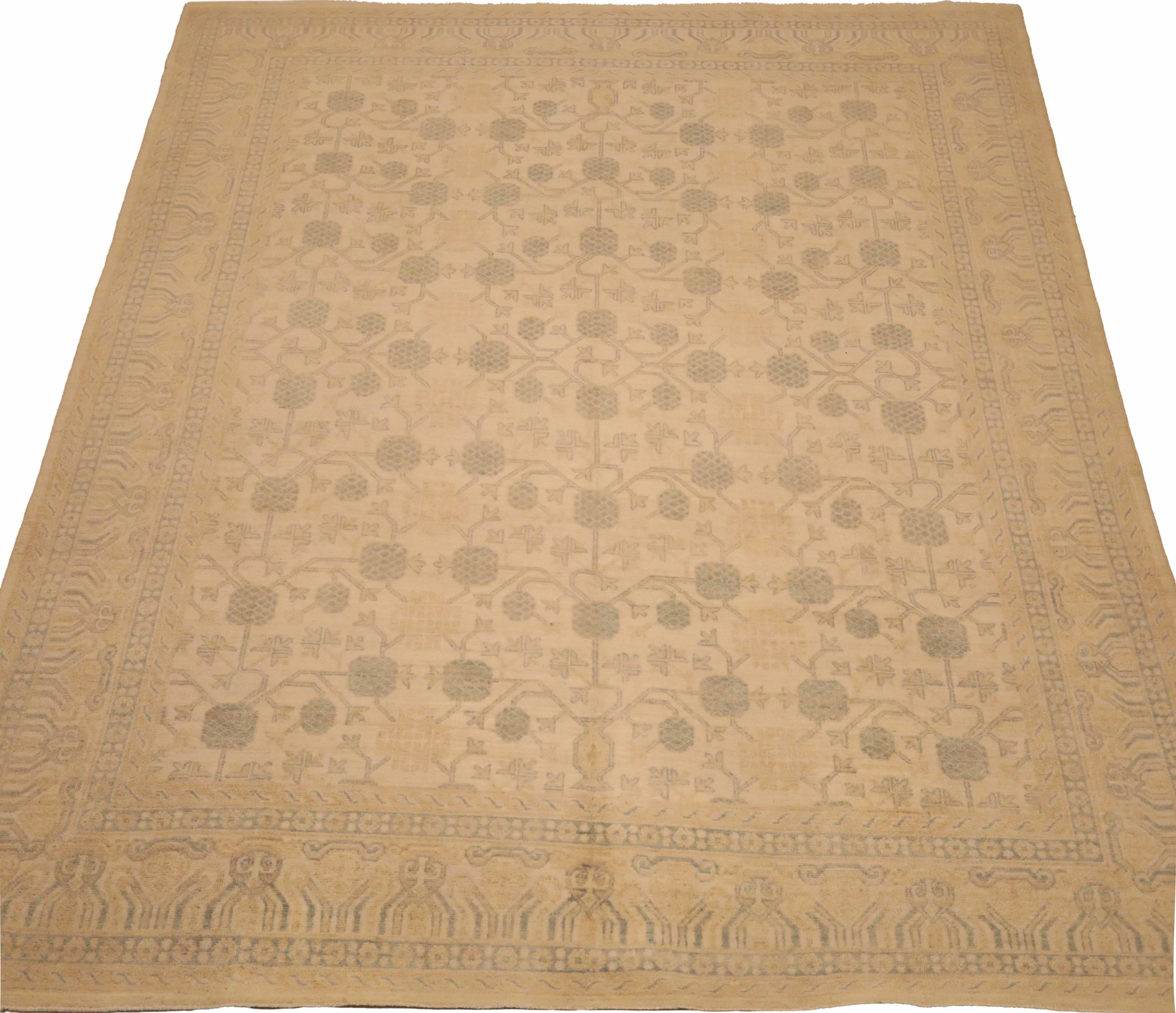 Thumbnail 14 for Afghanistan Tabriz Tribal Rug 91924