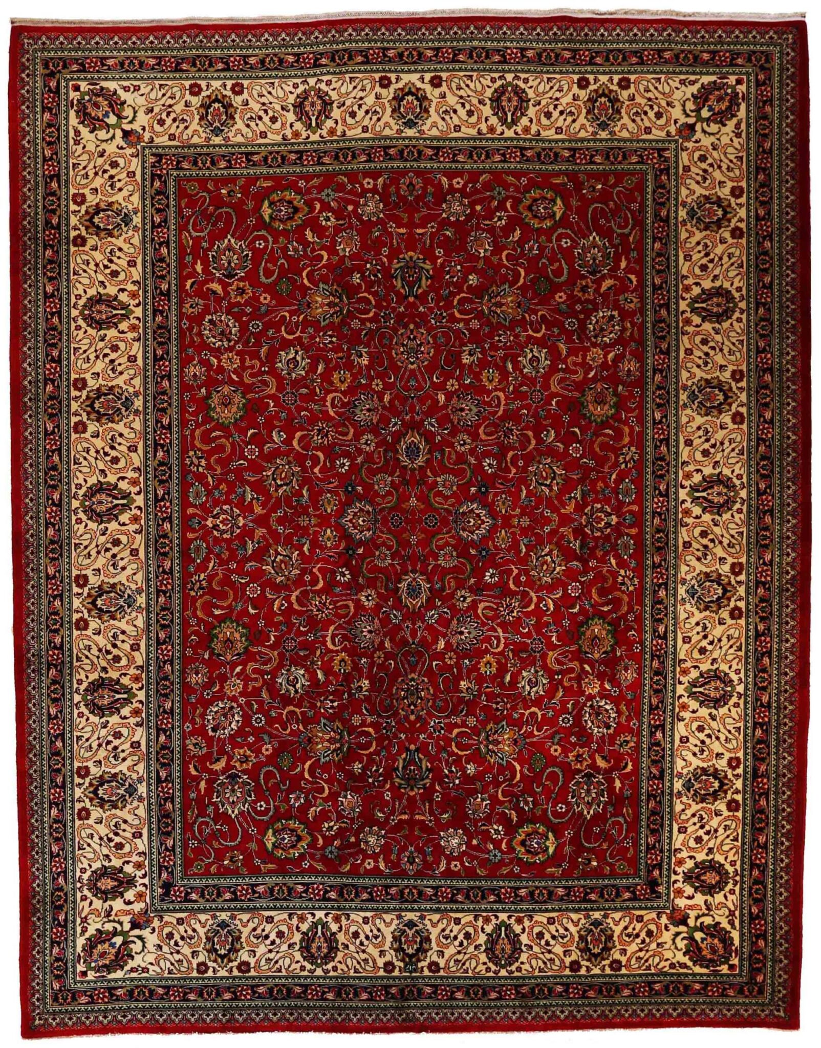 Thumbnail 3 for Antique Persian Tabriz Traditional Rug 69902