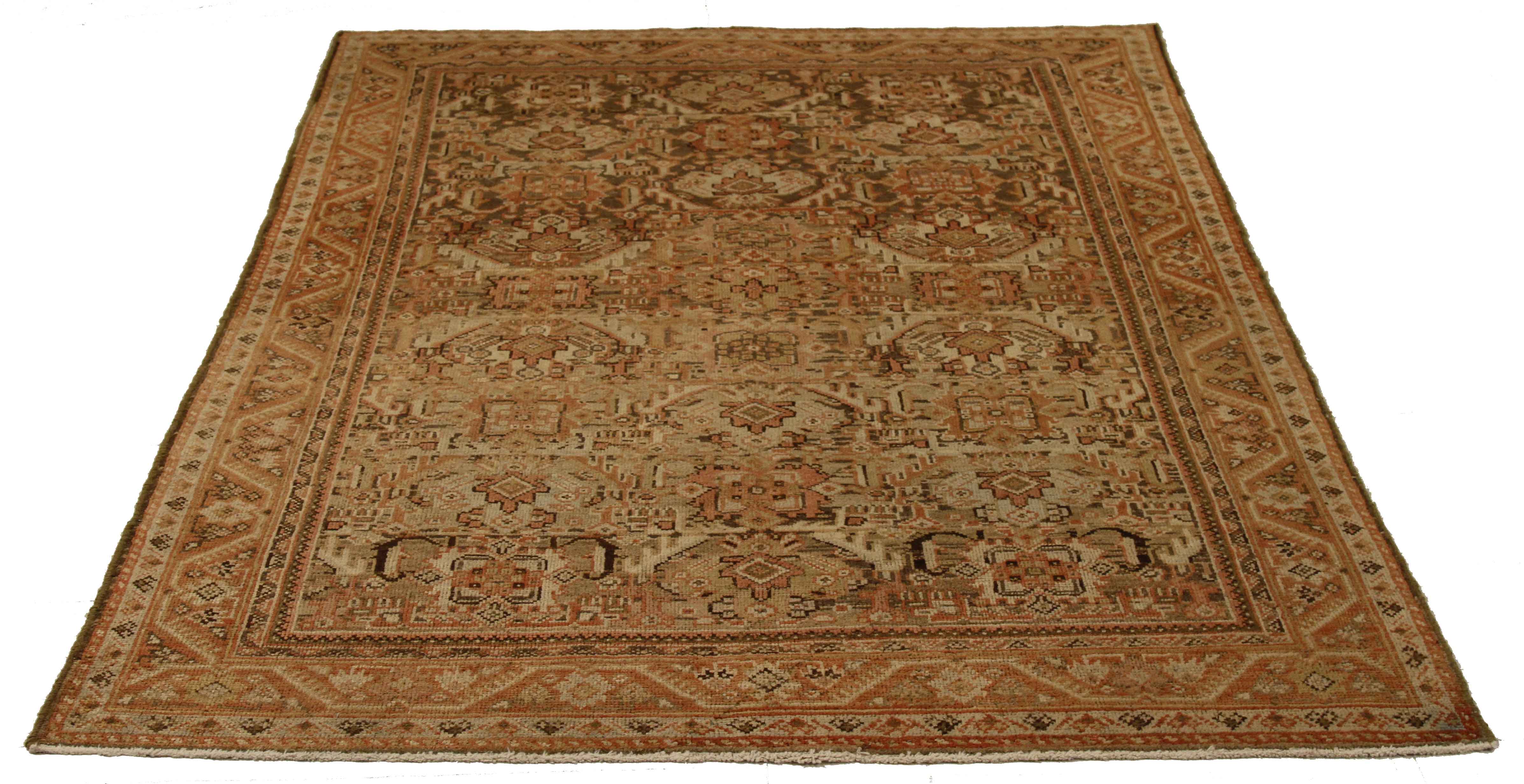 Thumbnail 12 for Antique Persian Meshkabad Transitional Rug 51925