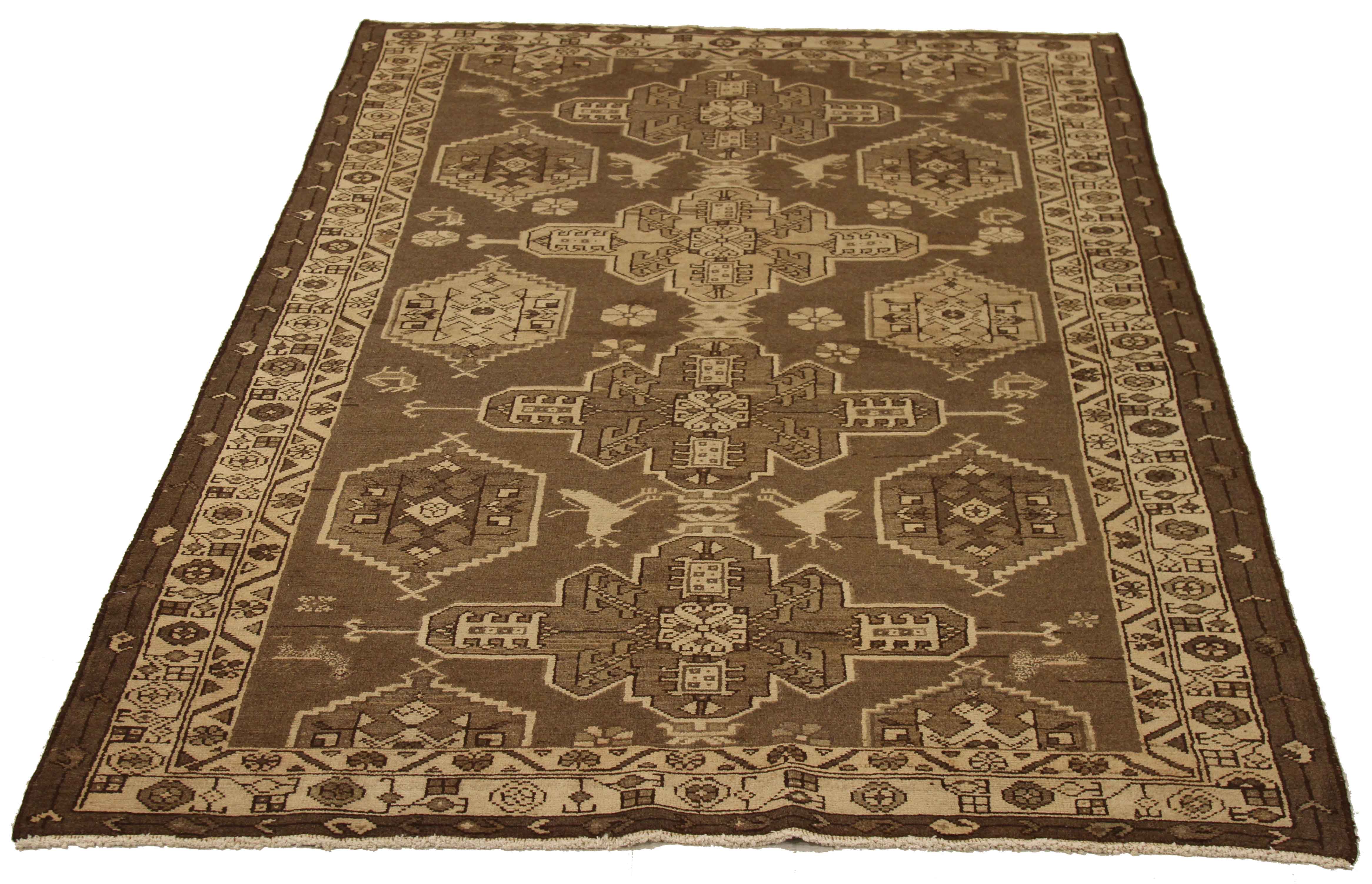 Thumbnail 4 for Antique Persian shahsavan Transitional Rug 51956