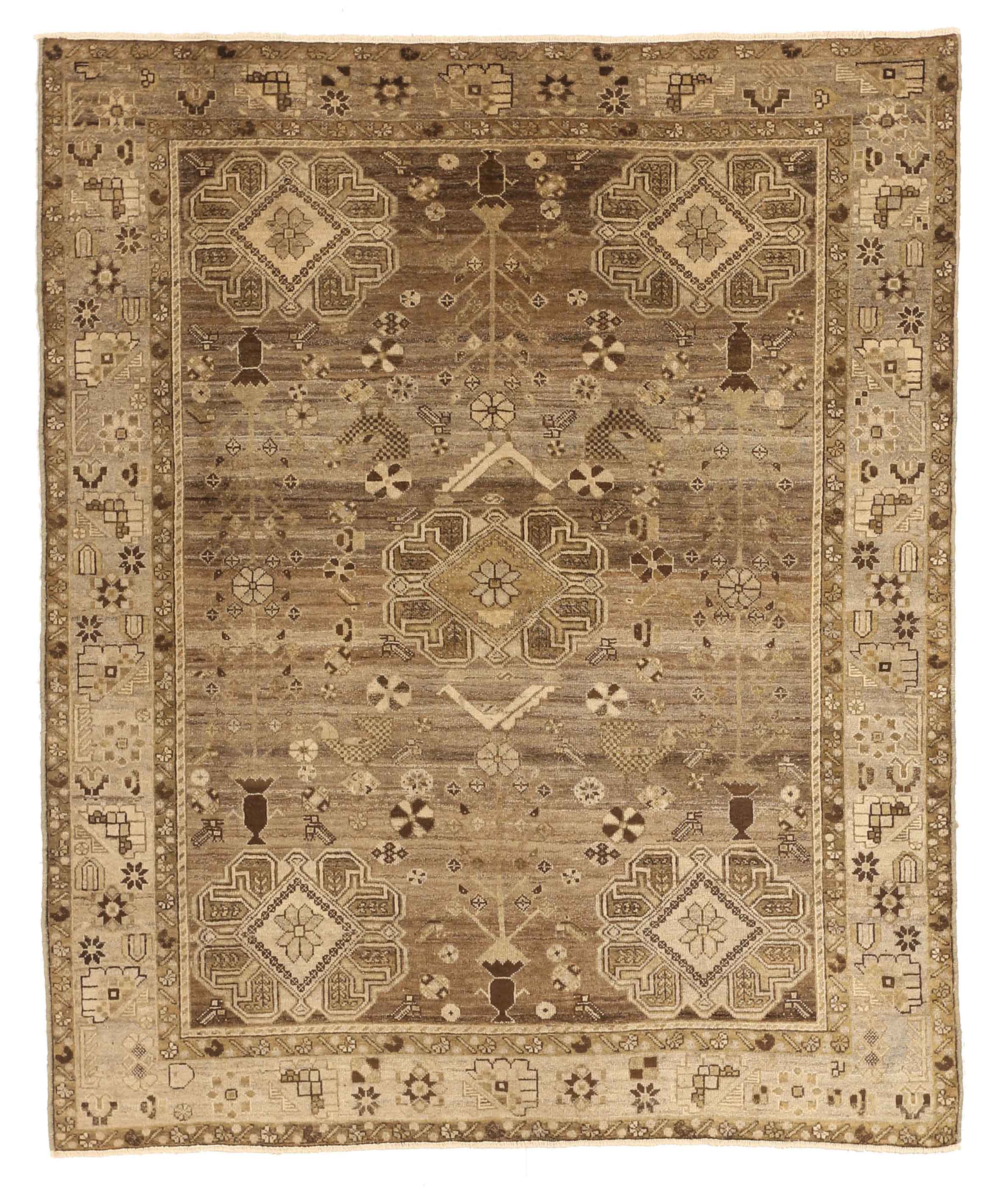 Thumbnail 10 for Antique Persian Malayer Transitional Rug 51955