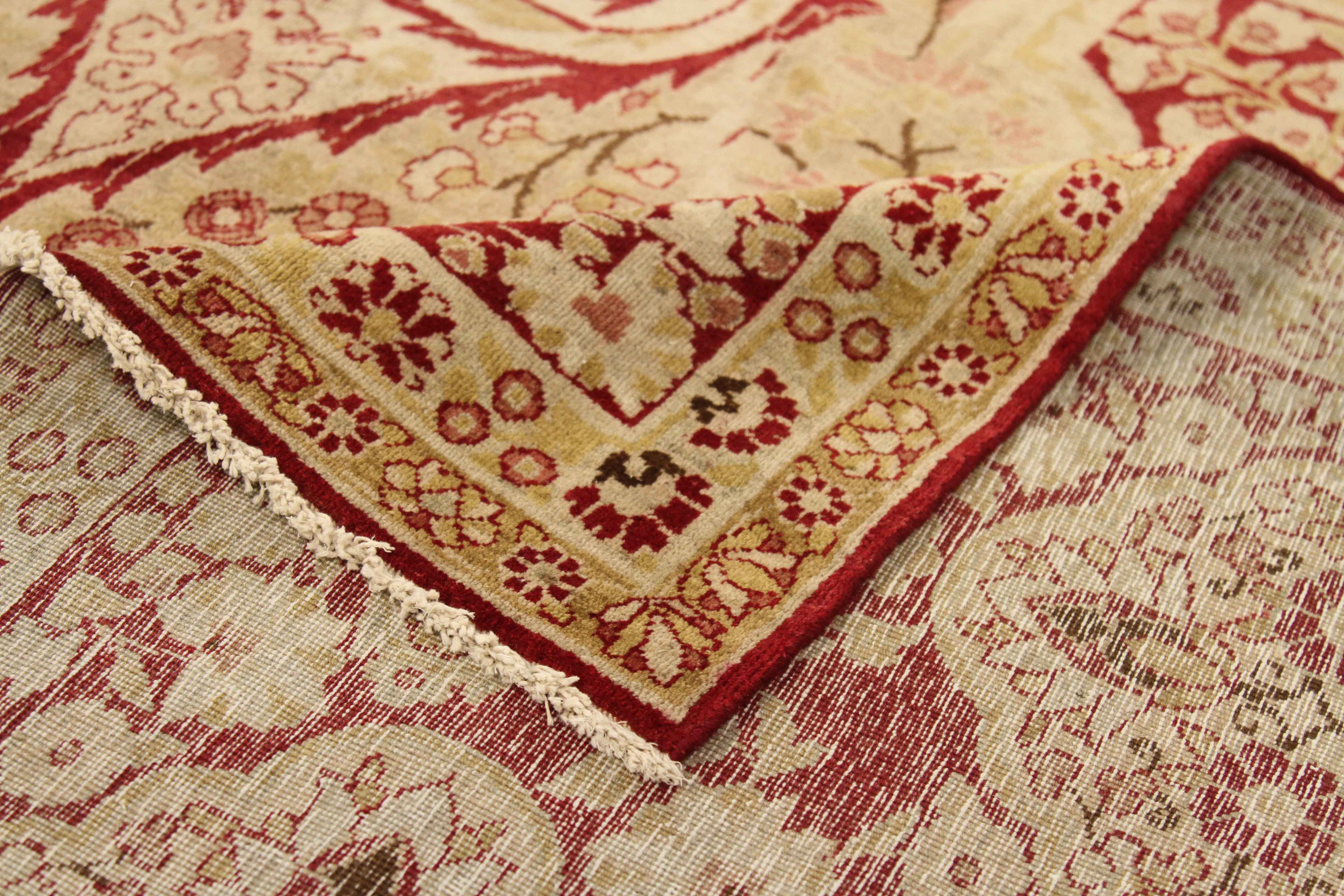 Thumbnail 5 for Antique Persian Yazd Transitional Rug 51989