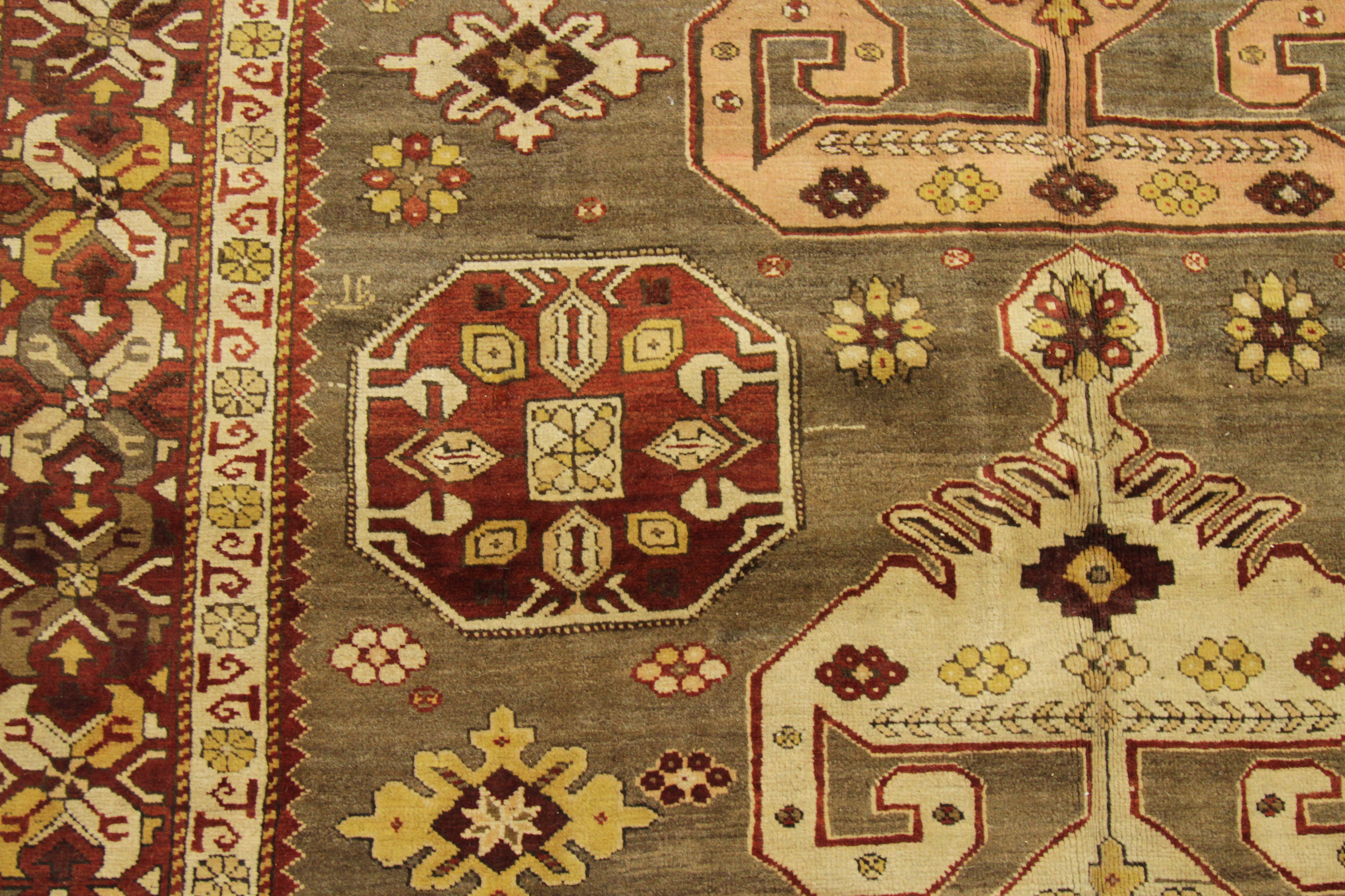 Thumbnail 3 for Antique Persian Ghafghaz Transitional Rug 51977