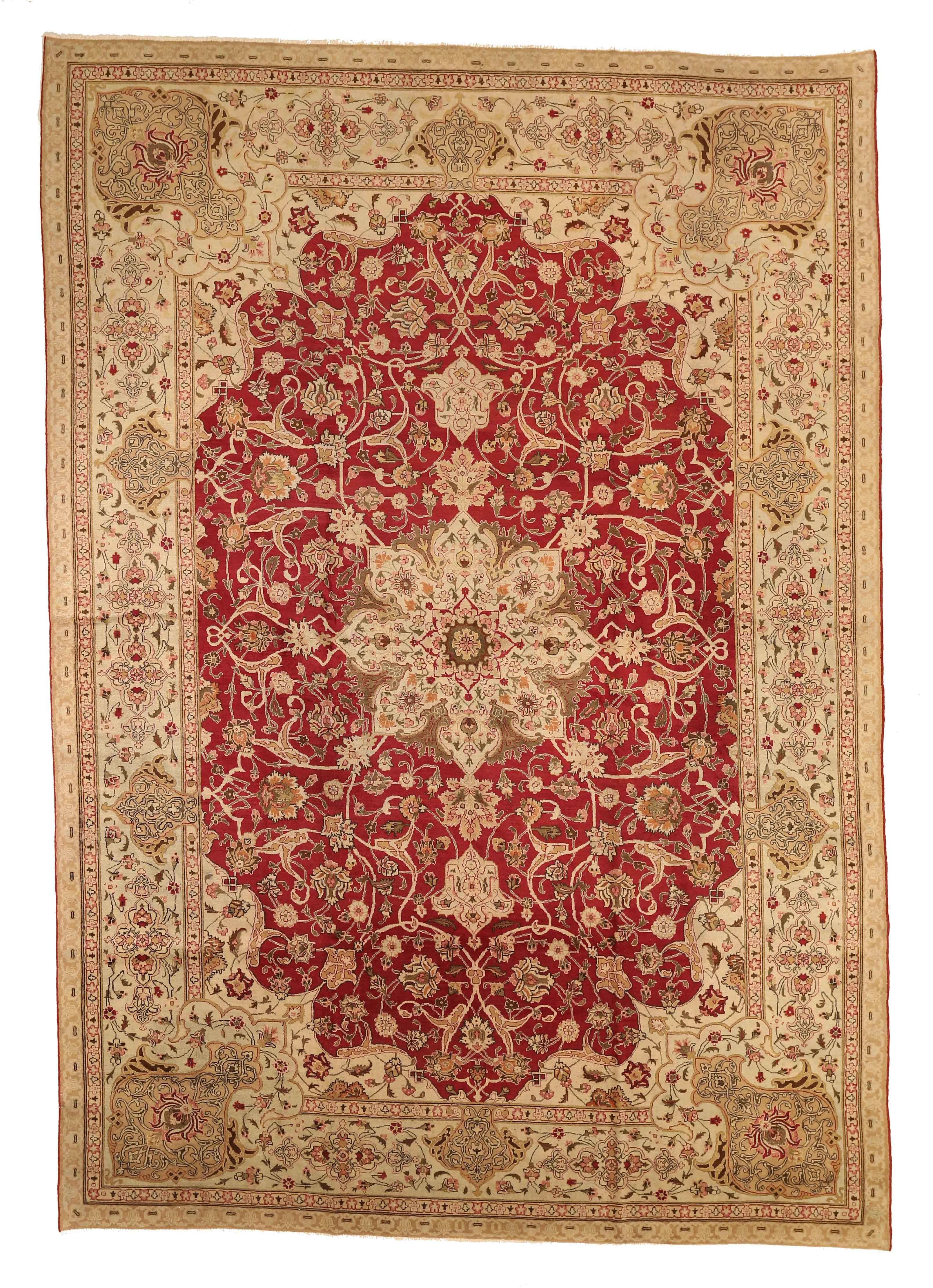 Thumbnail 3 for Antique Persian Mashad Traditional Rug 51981