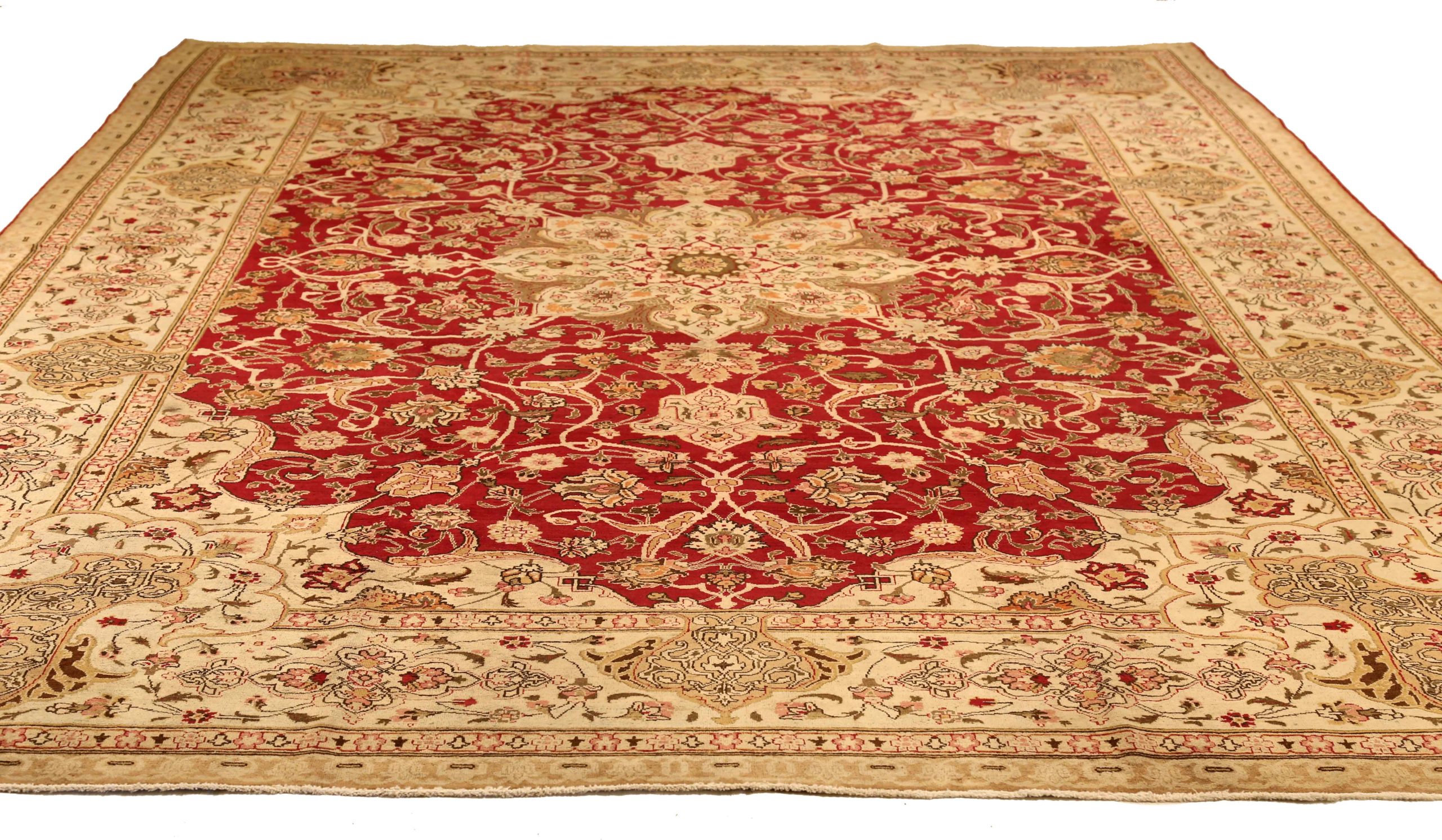 Thumbnail 15 for Antique Persian Mashad Traditional Rug 51981