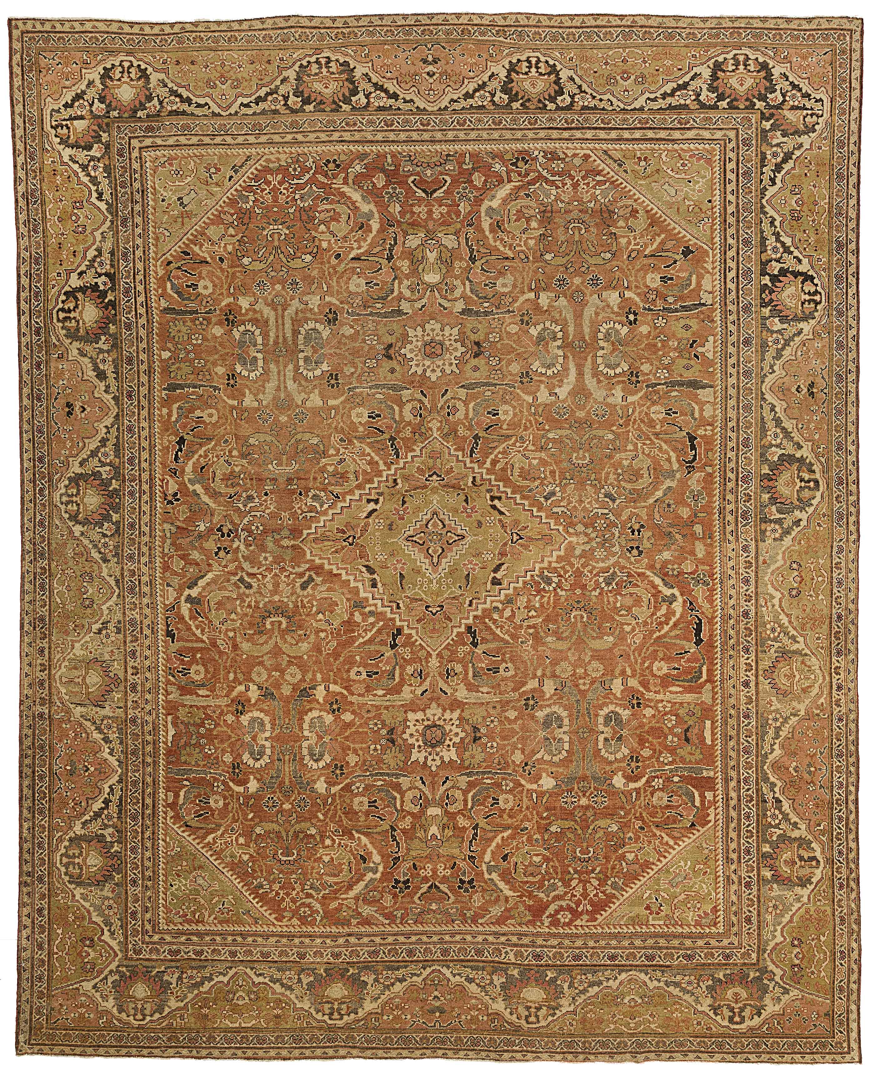 Thumbnail 7 for Antique Persian Mahal Traditional Rug 51986