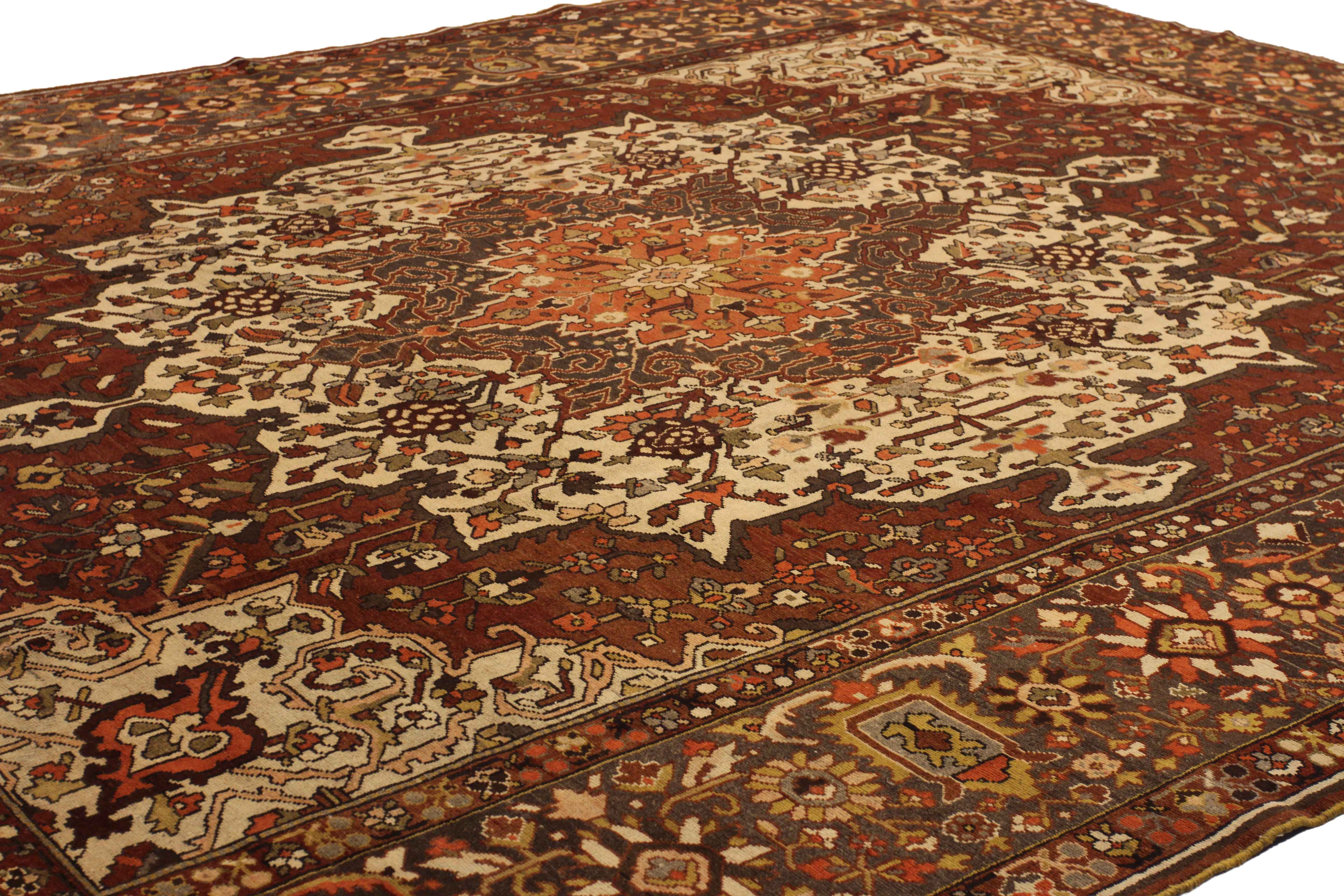 Thumbnail 9 for Antique Persian Bakhtiar Traditional Rug 51987