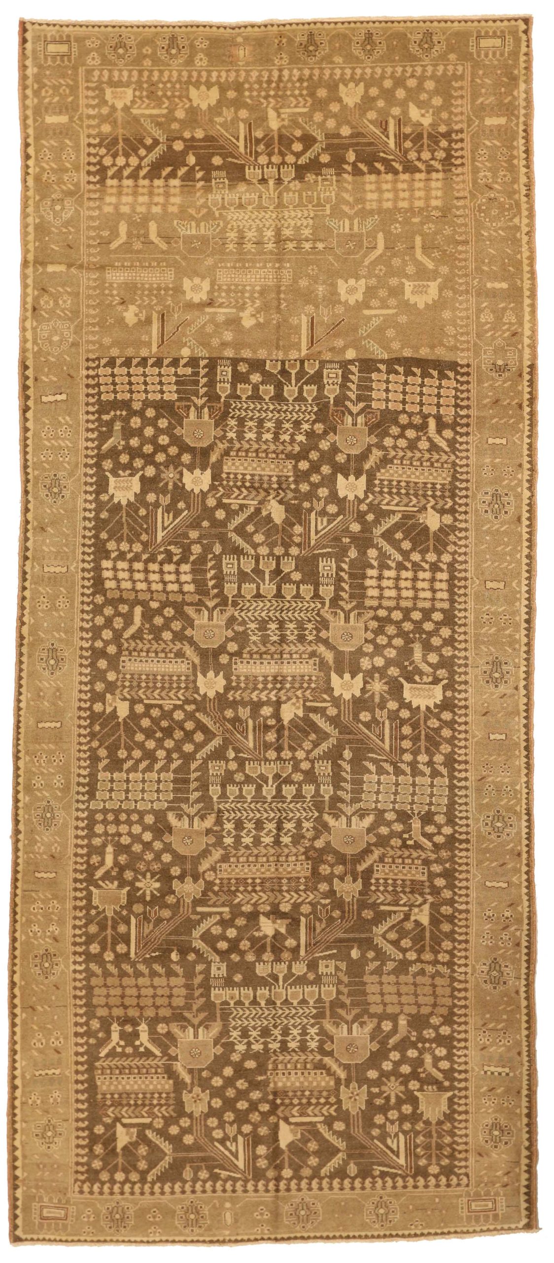 Thumbnail 15 for Antique Persian Saveh Transitional Rug 51972