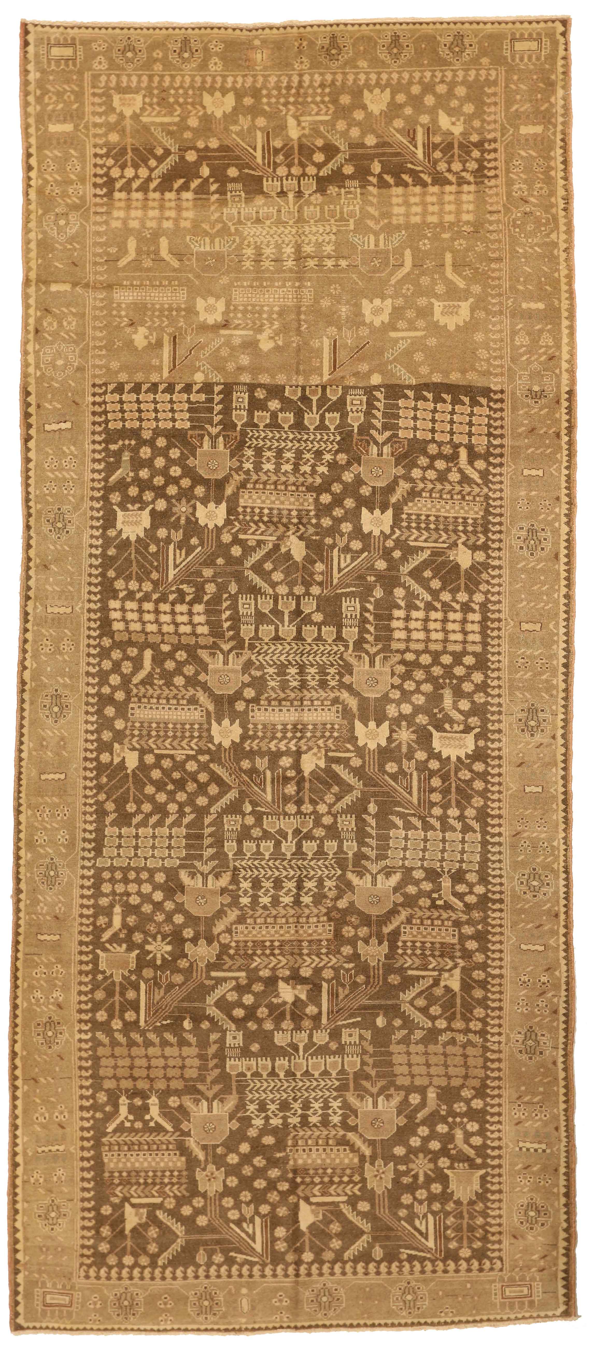 Thumbnail 6 for Antique Persian Saveh Transitional Rug 51972