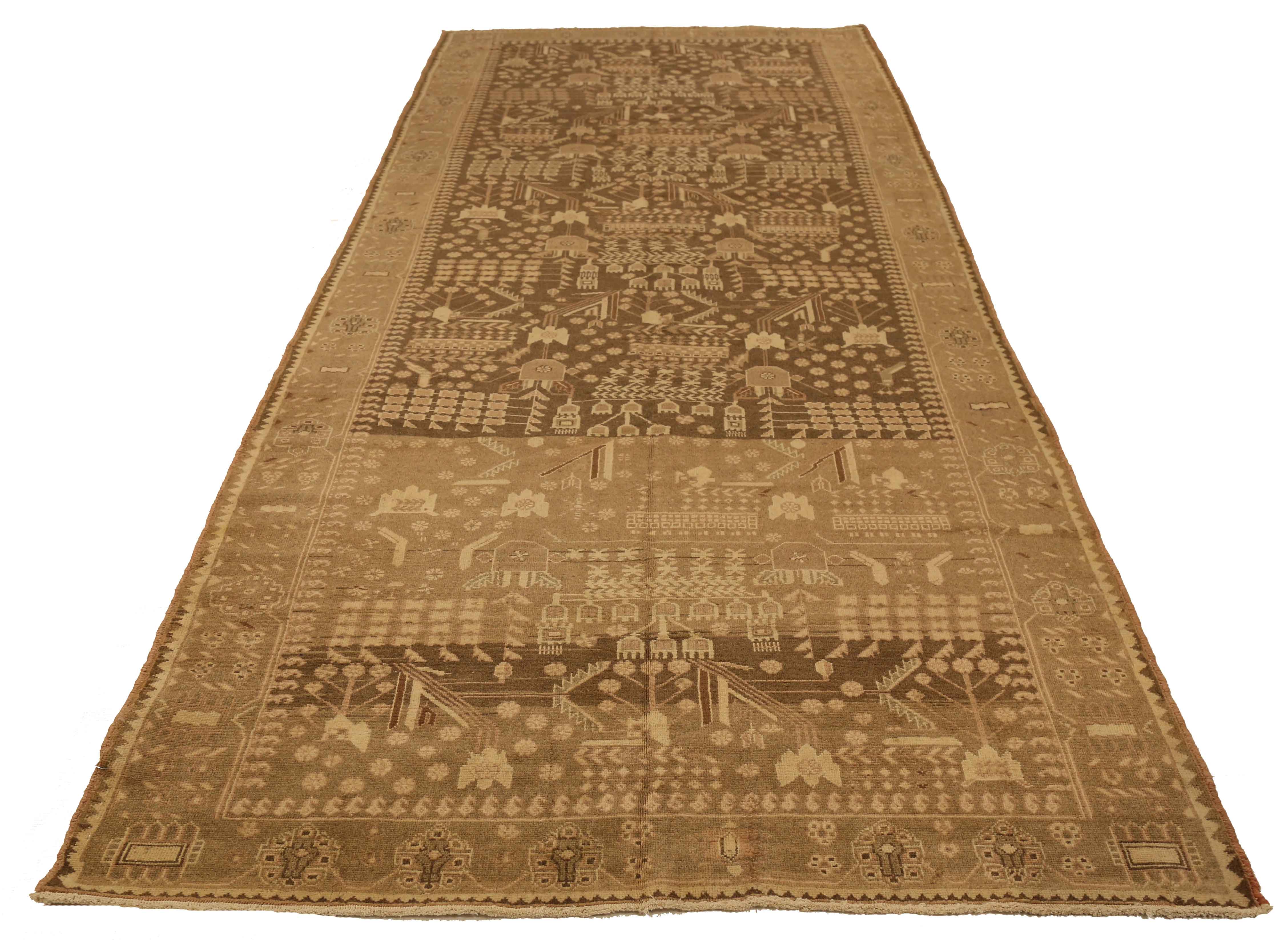 Thumbnail 10 for Antique Persian Saveh Transitional Rug 51972