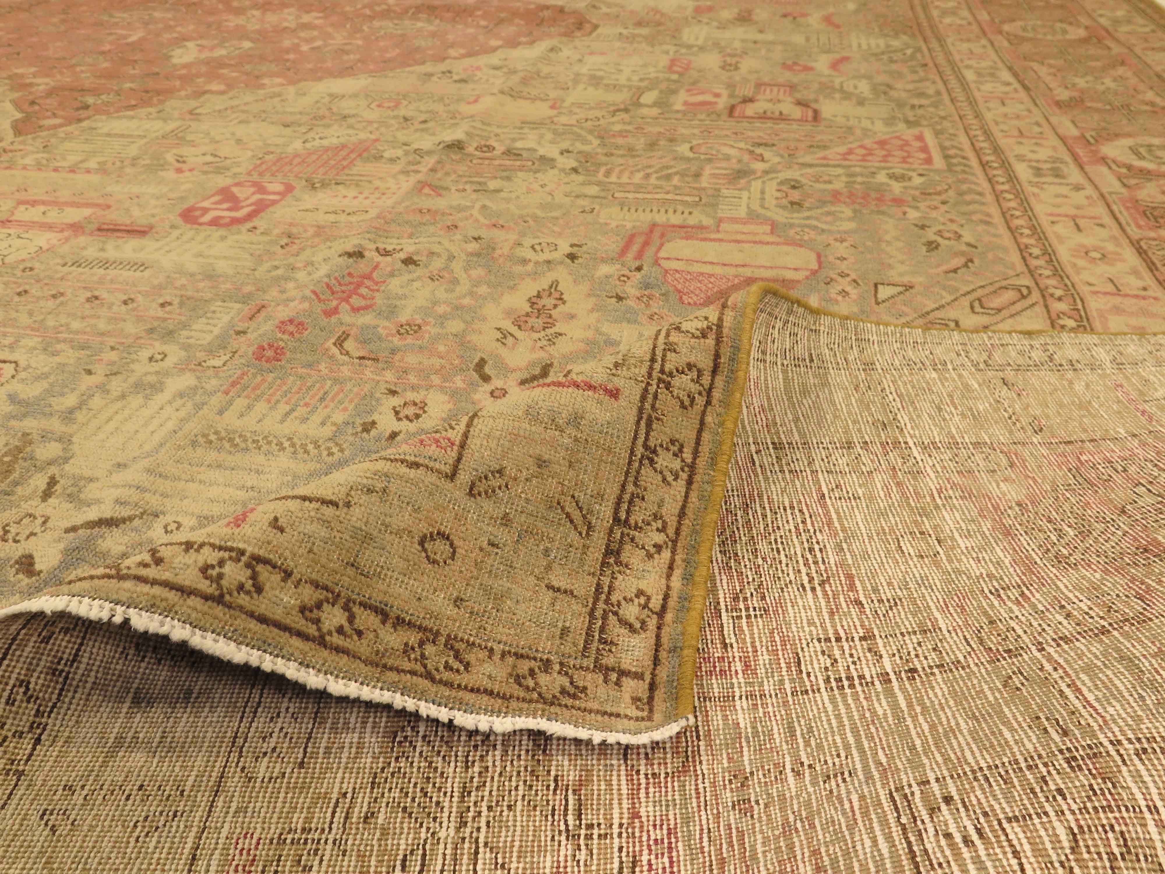 Thumbnail 14 for Antique Persian Tafresh Transitional Rug 51973