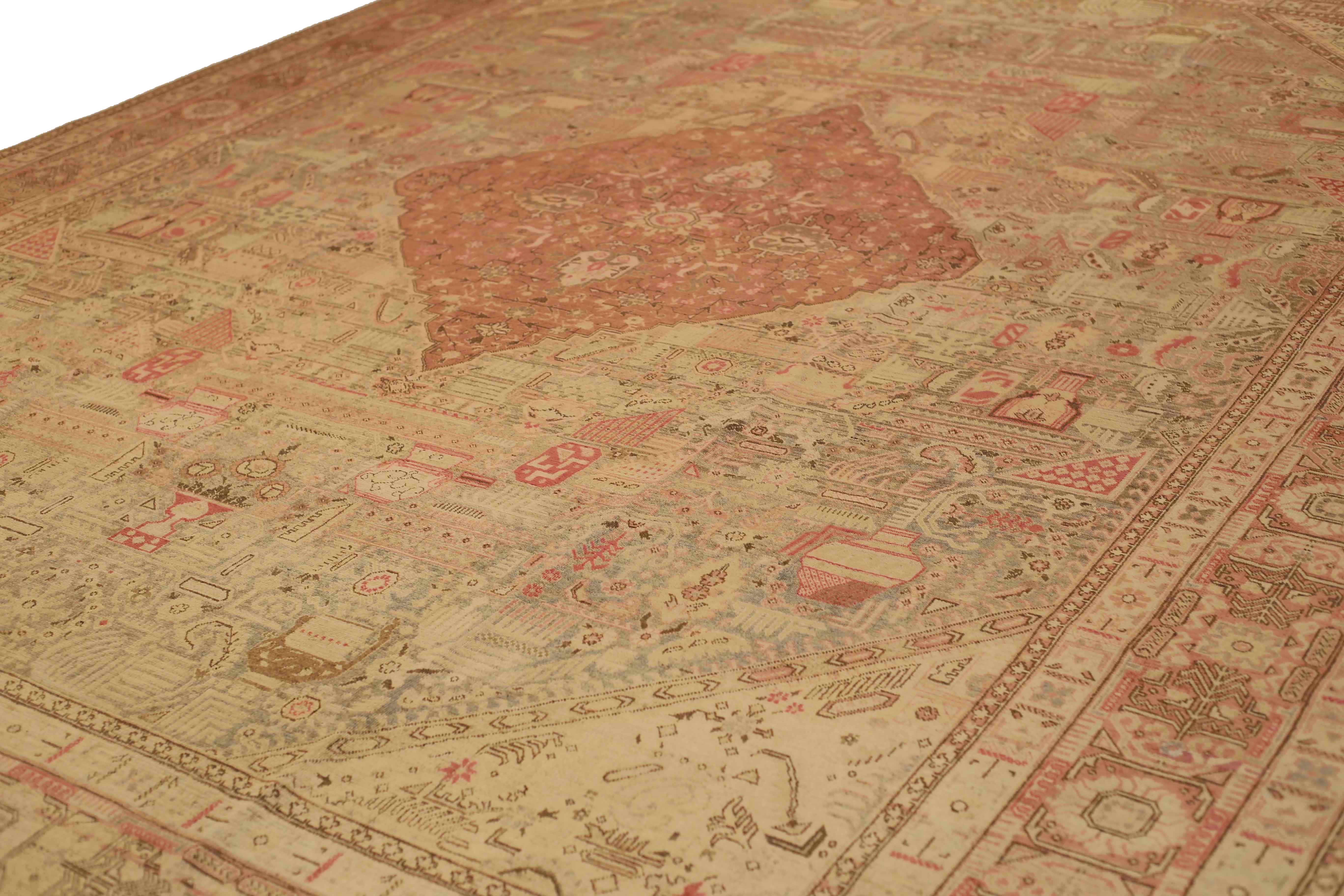 Thumbnail 15 for Antique Persian Tafresh Transitional Rug 51973