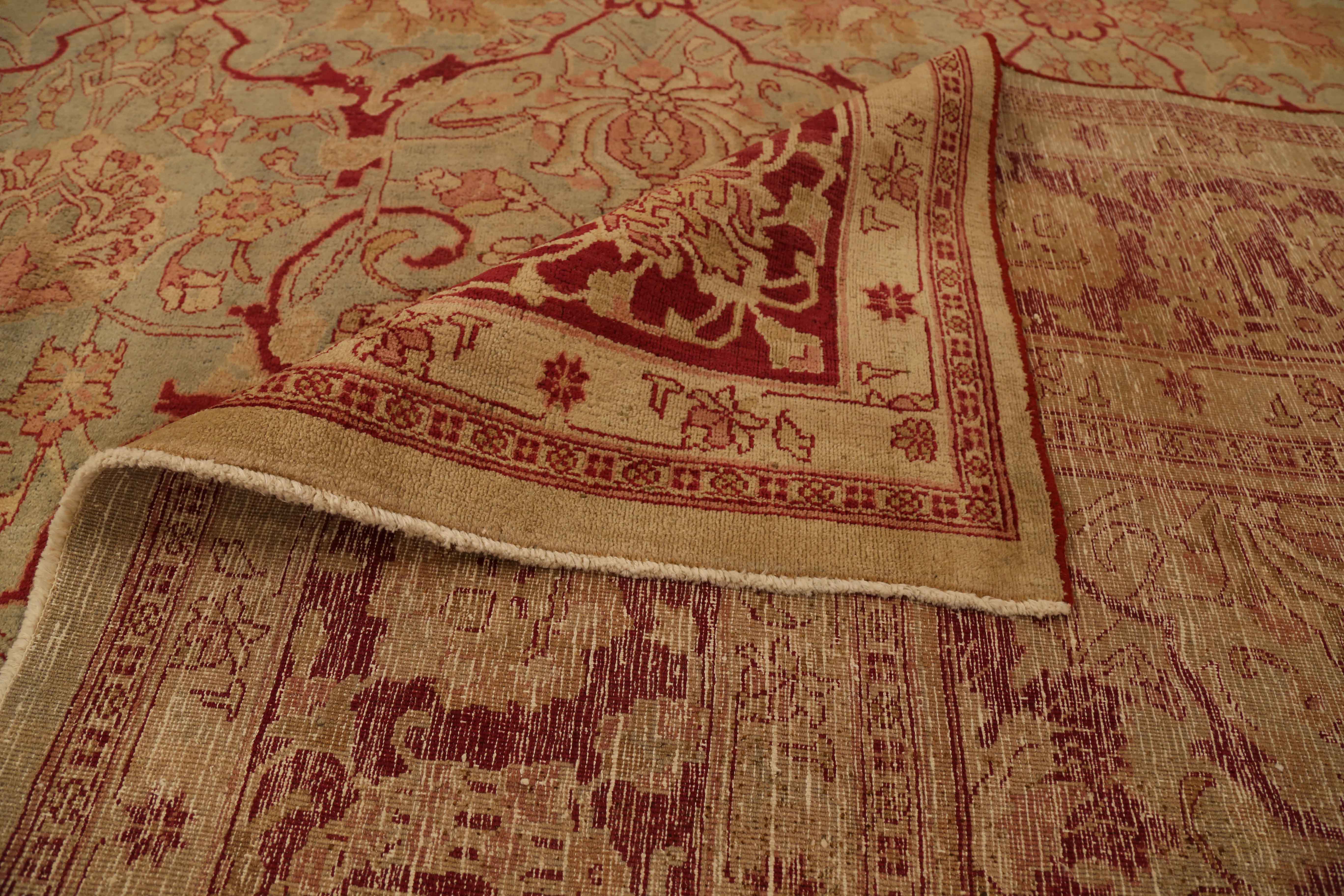 Thumbnail 3 for Antique Persian Mashad Transitional Rug 51974