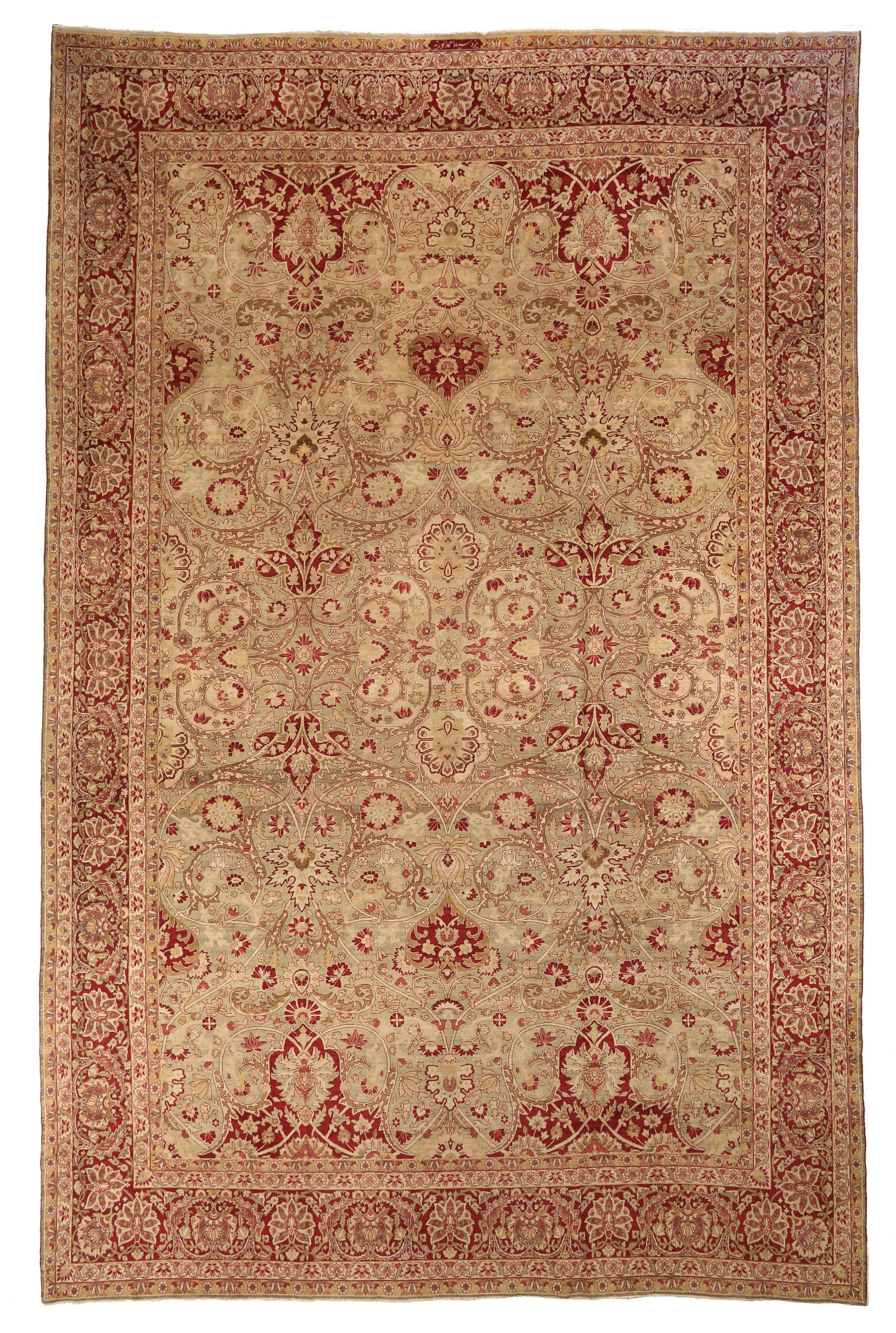 Thumbnail 2 for Antique Persian Yazd Transitional Rug 51975