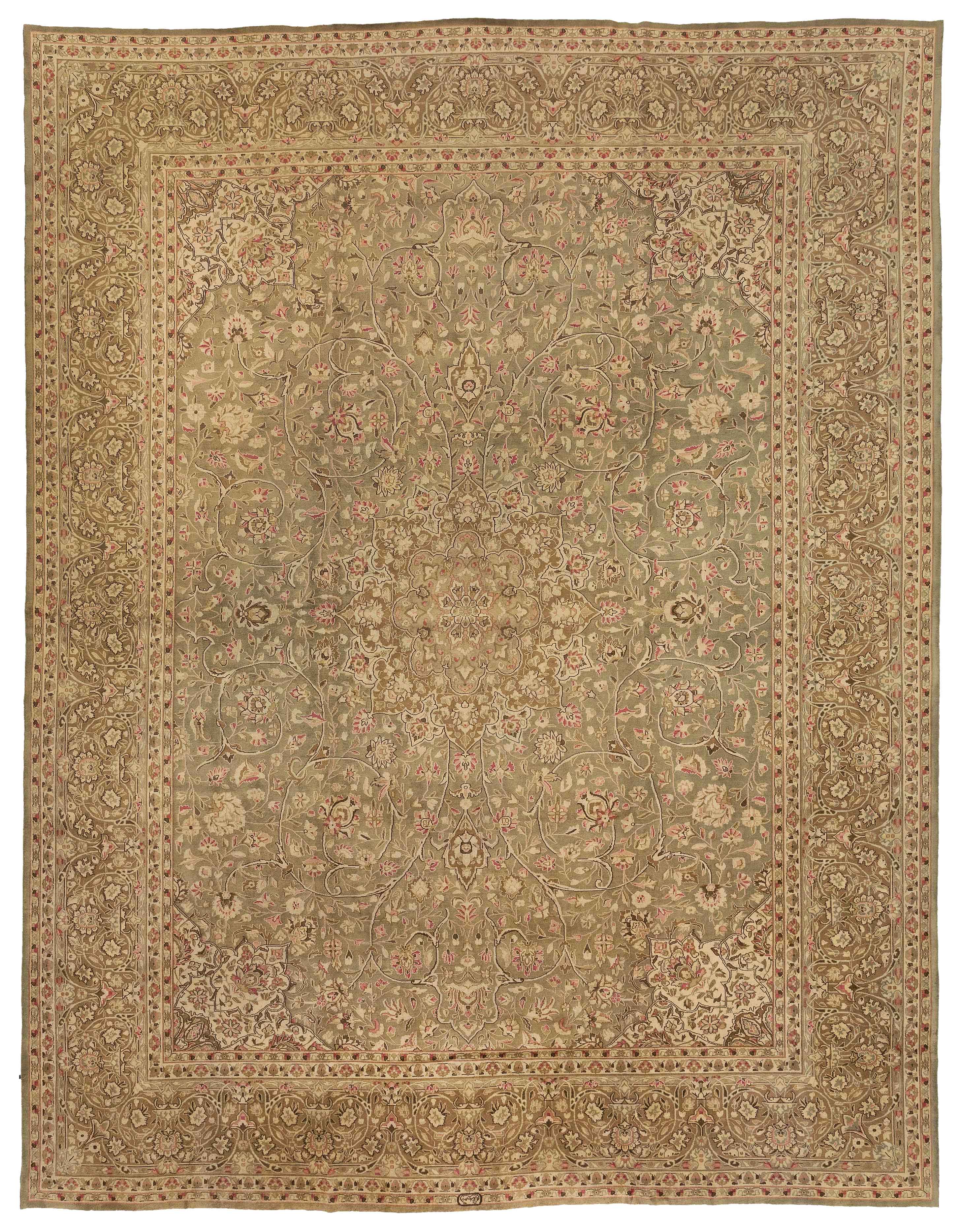 Thumbnail 3 for Antique Persian Kerman Transitional Rug 52012