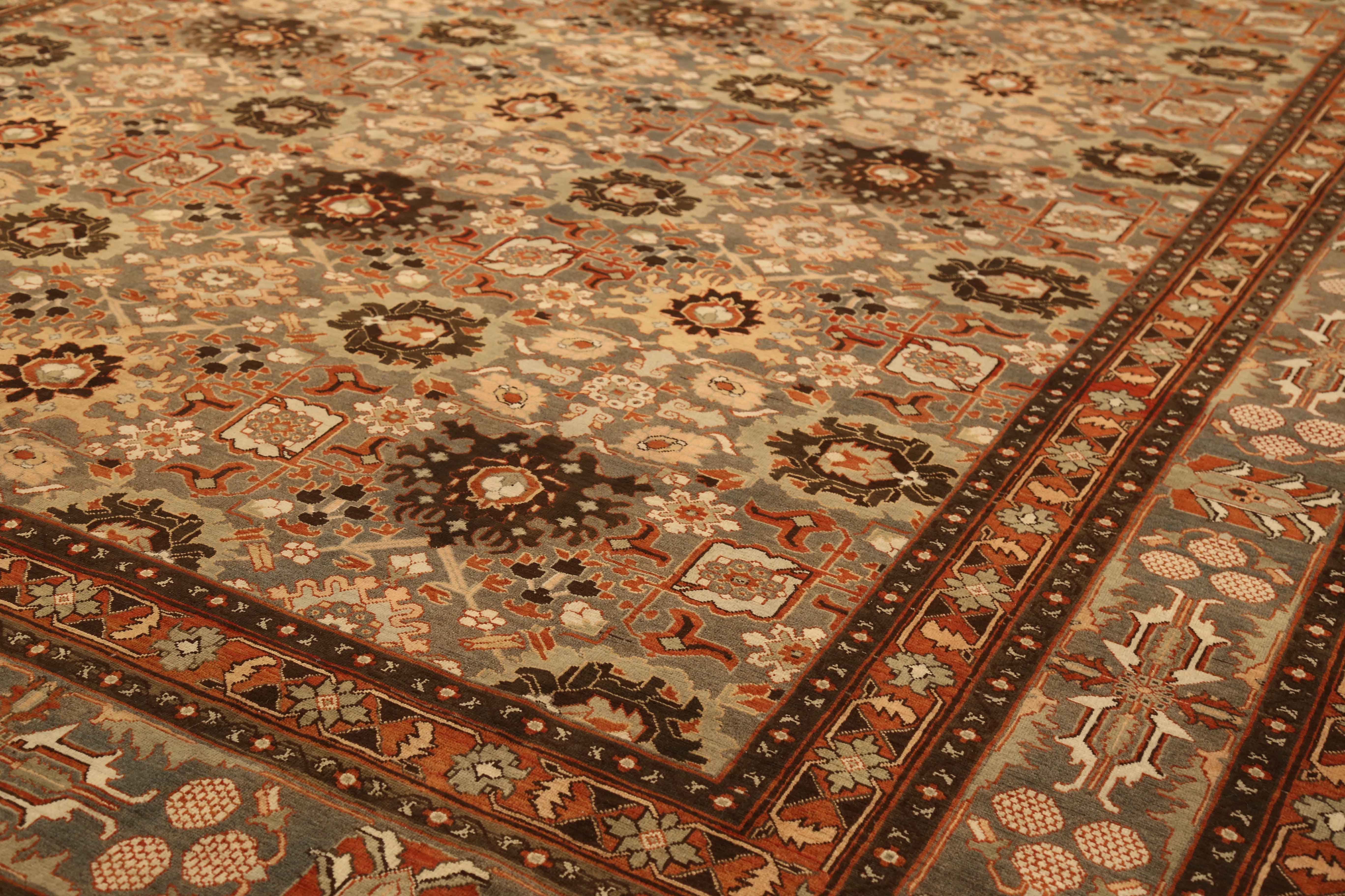 Thumbnail 7 for Antique Persian Bijar Traditional Rug 52018